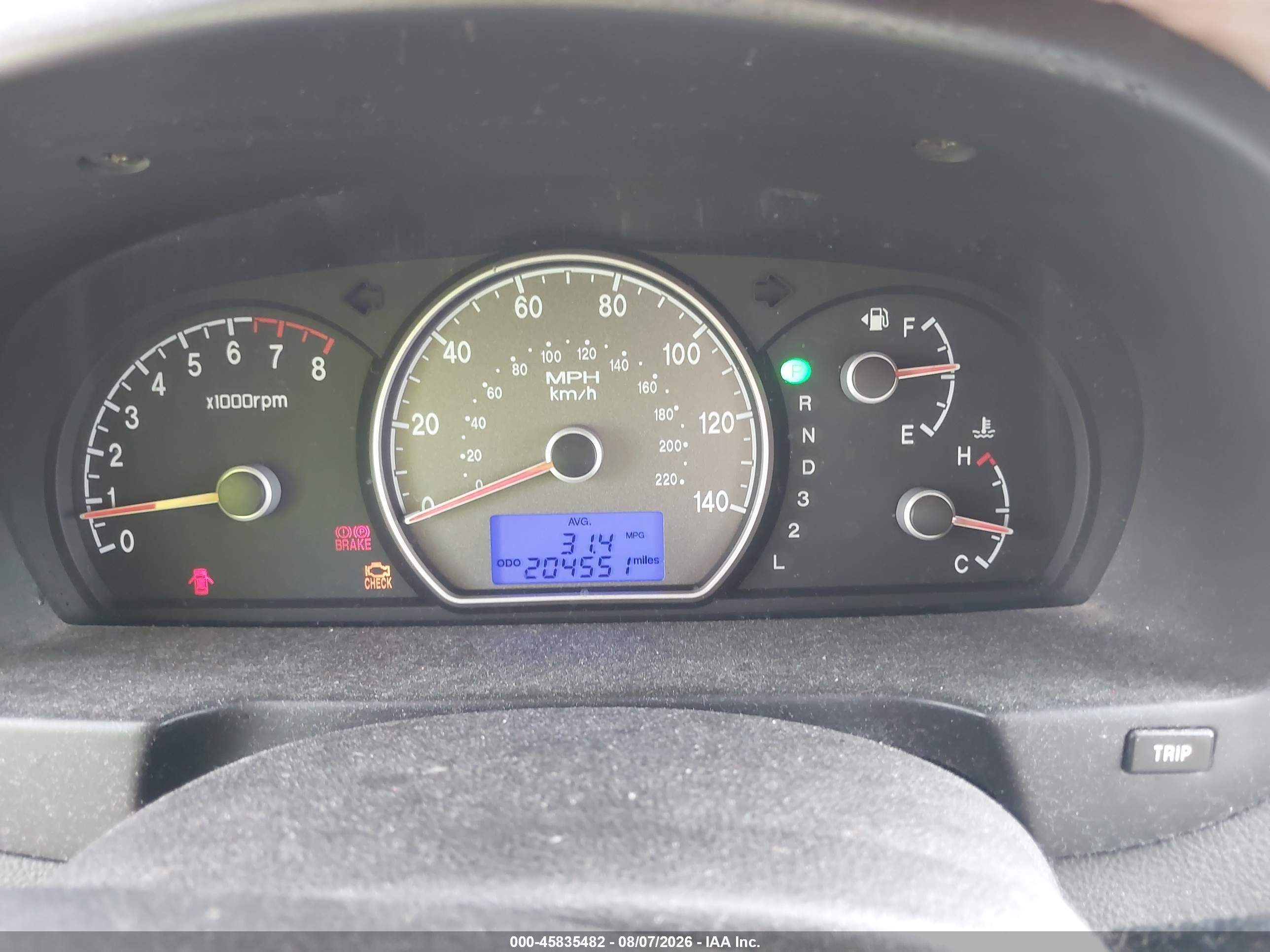 2007 Hyundai Elantra Gls/ltd/se Gold vin: KMHDU46D27U027769