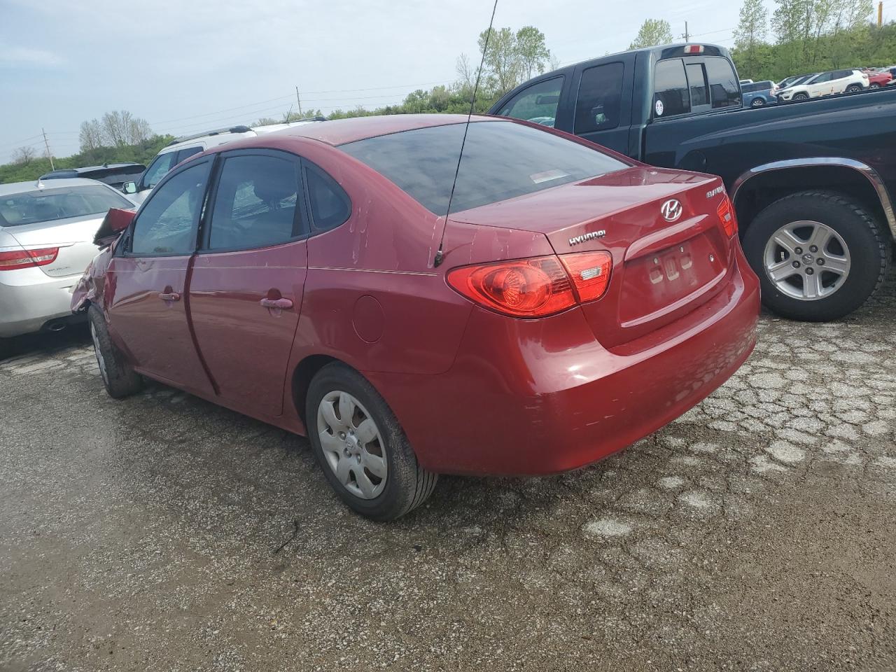 2007 Hyundai Elantra Gls Бордовый vin: KMHDU46D27U029019