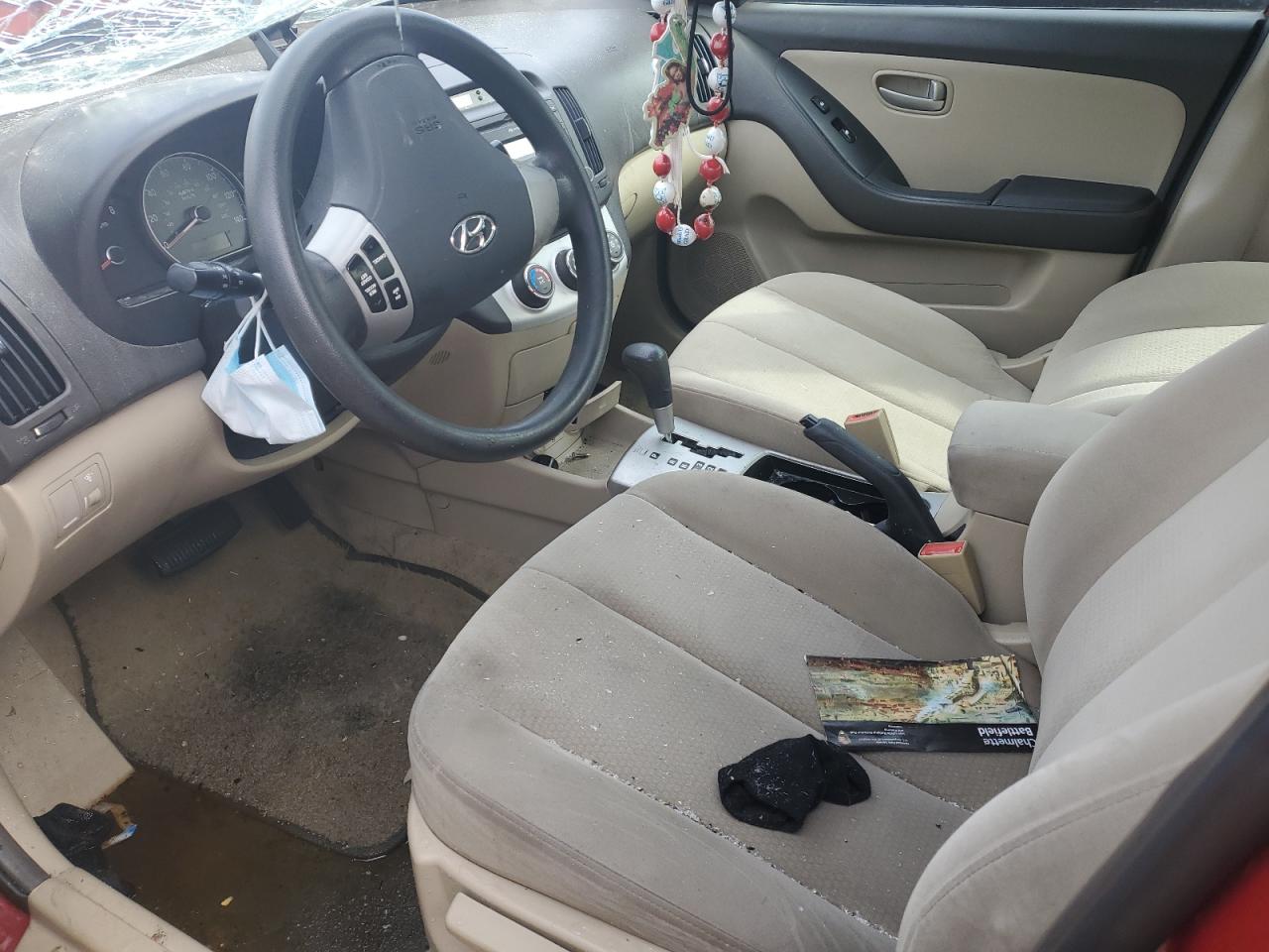 2007 Hyundai Elantra Gls Бордовый vin: KMHDU46D27U029019