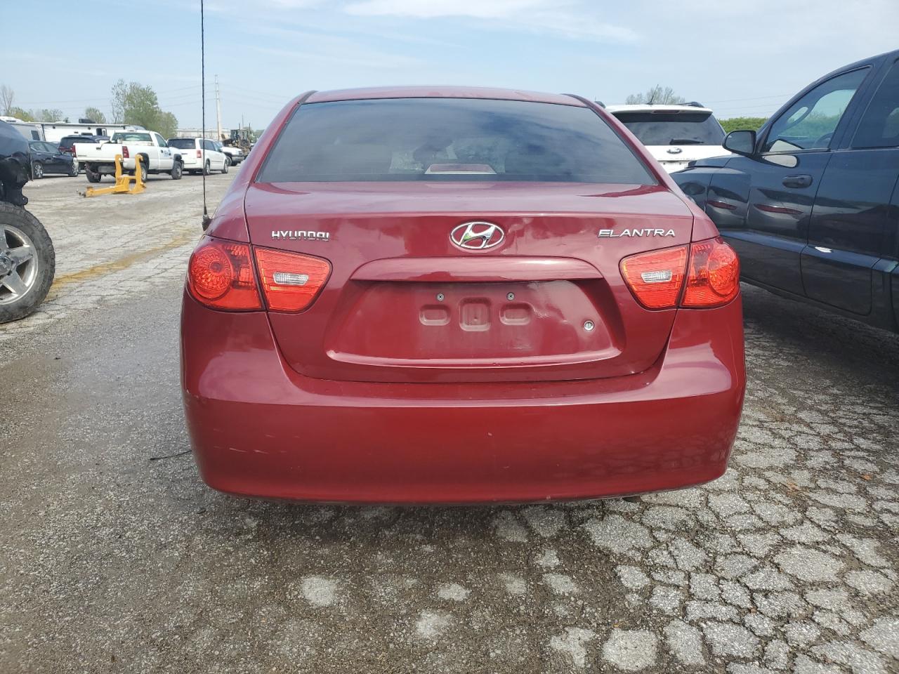 2007 Hyundai Elantra Gls Бордовый vin: KMHDU46D27U029019