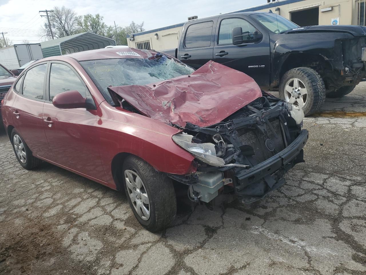 2007 Hyundai Elantra Gls Бордовый vin: KMHDU46D27U029019