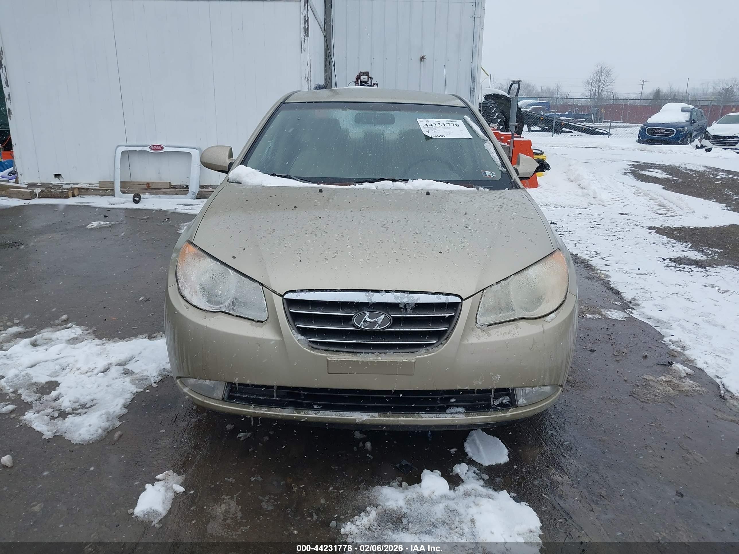 2007 Hyundai Elantra Gls/limited/se Gold vin: KMHDU46D27U029067