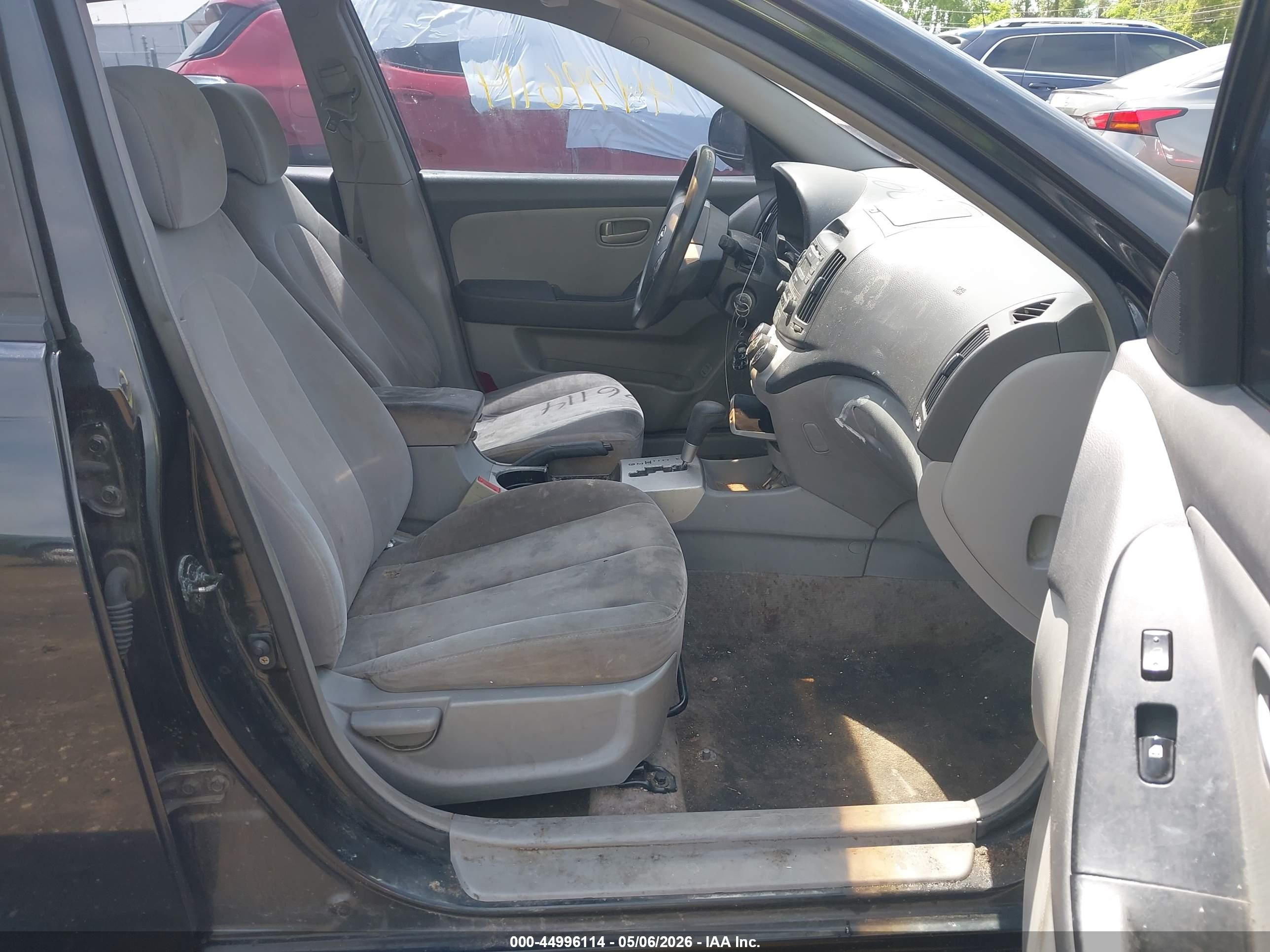2007 Hyundai Elantra Gls/limited/se Black vin: KMHDU46D27U033622
