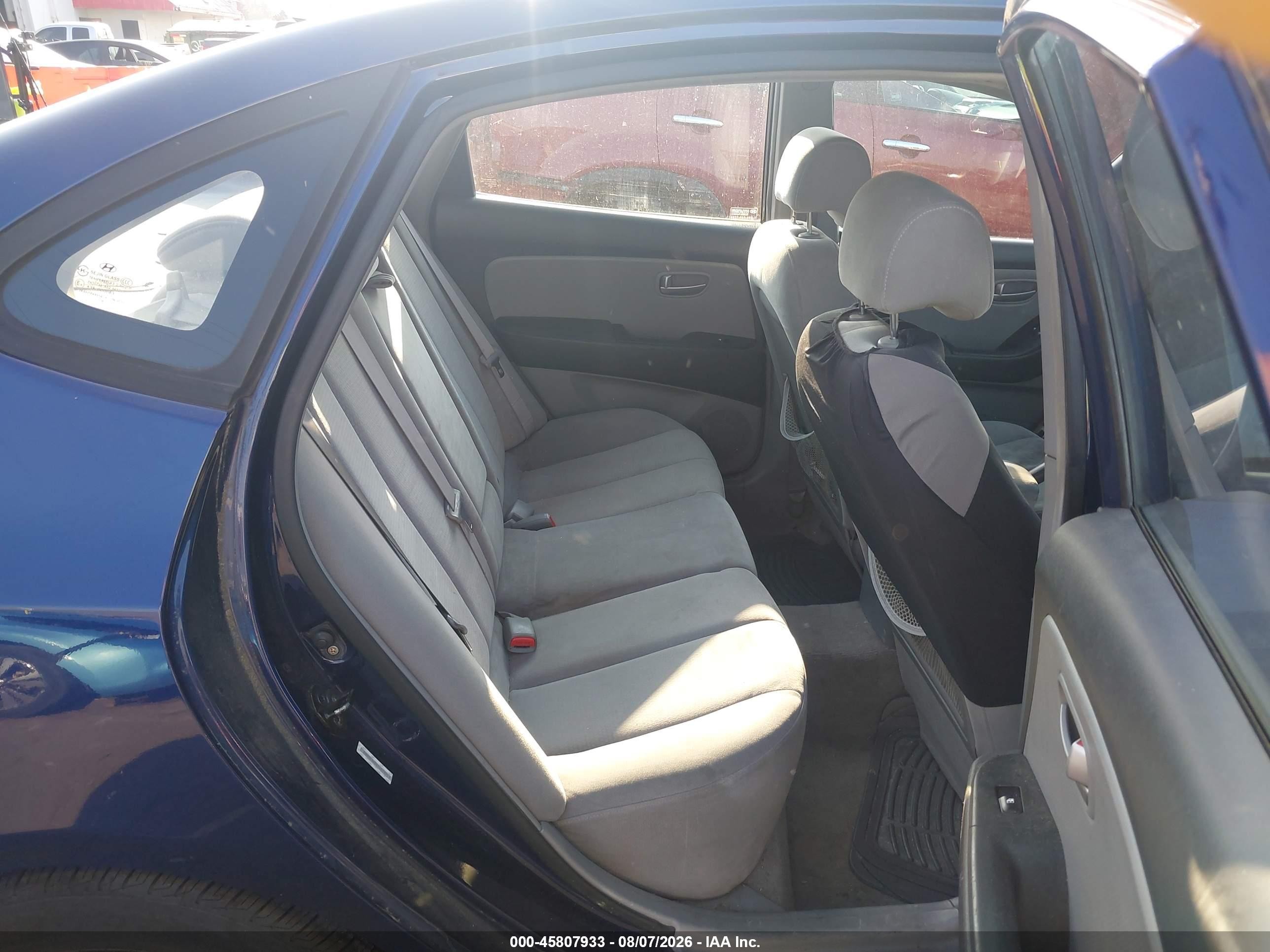 2007 Hyundai Elantra Gls/ltd/se Blue vin: KMHDU46D27U039016