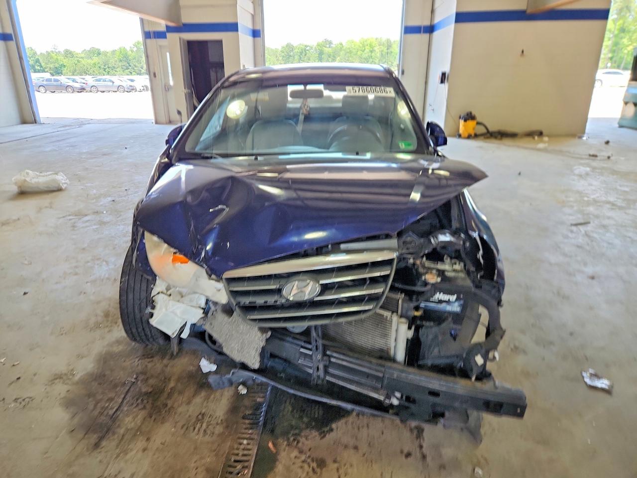 2007 Hyundai Elantra Gls Blue vin: KMHDU46D27U098373