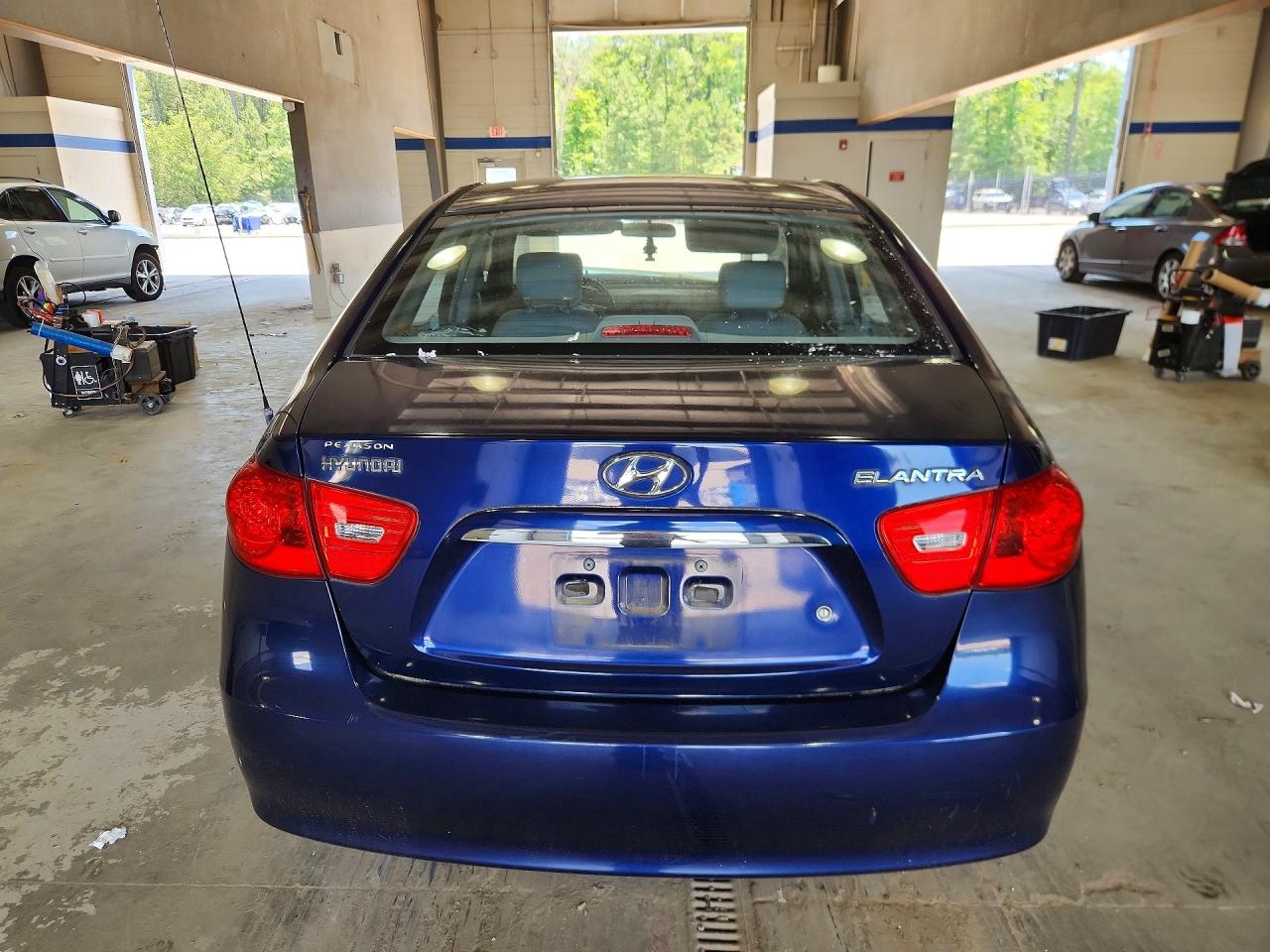 2007 Hyundai Elantra Gls Blue vin: KMHDU46D27U098373