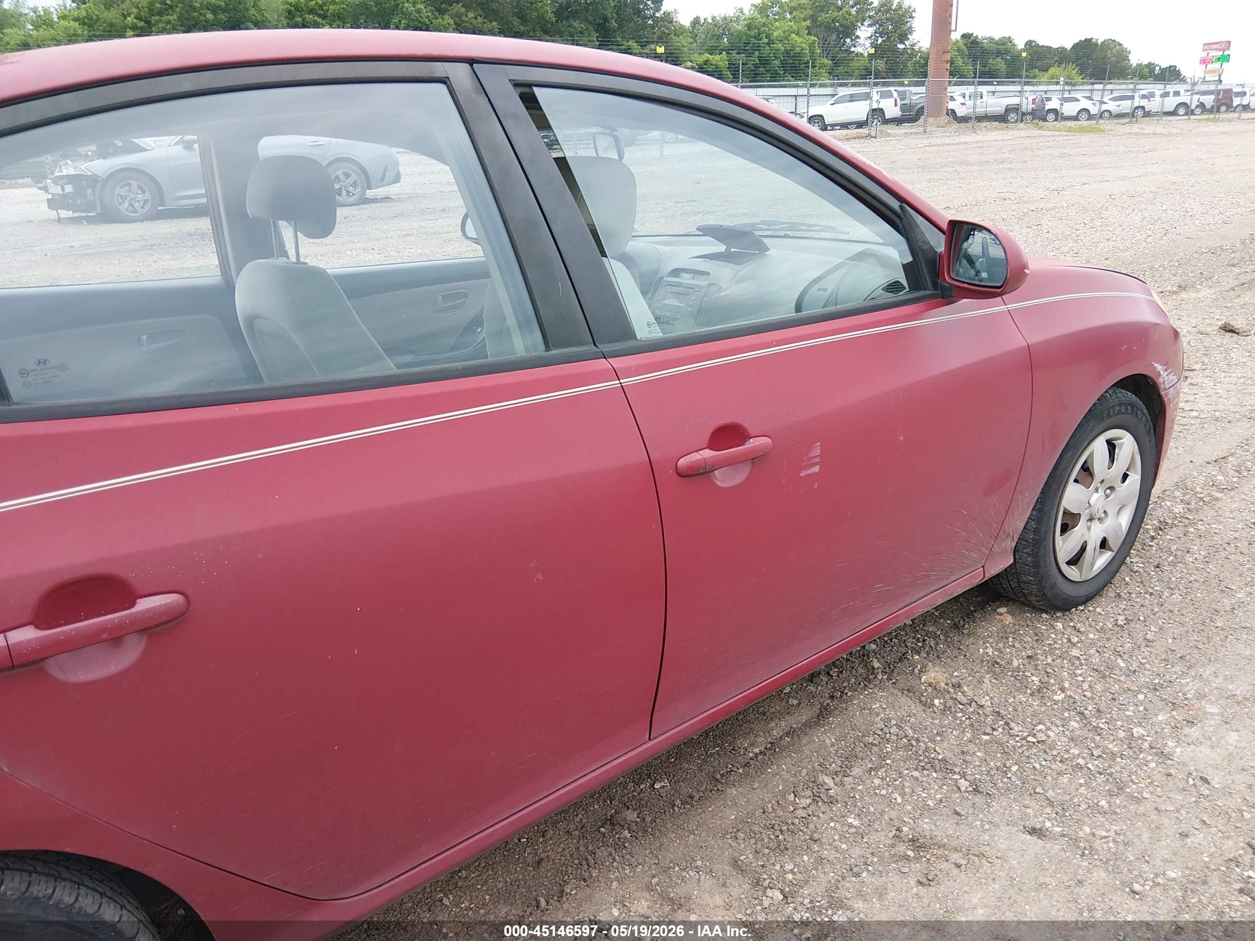 2007 Hyundai Elantra Gls/limited/se Красный vin: KMHDU46D27U133624