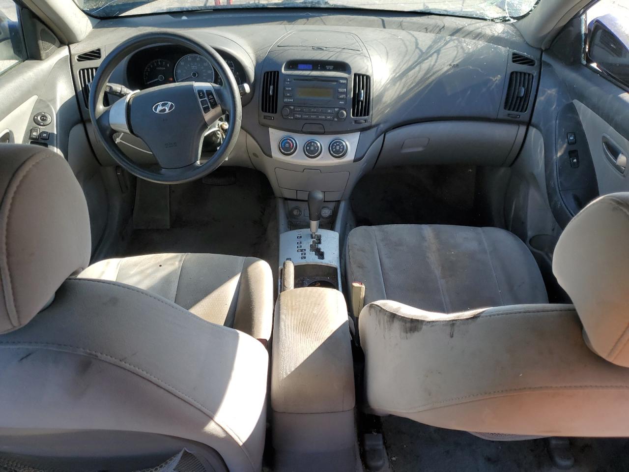2007 Hyundai Elantra Gls Blue vin: KMHDU46D27U176215