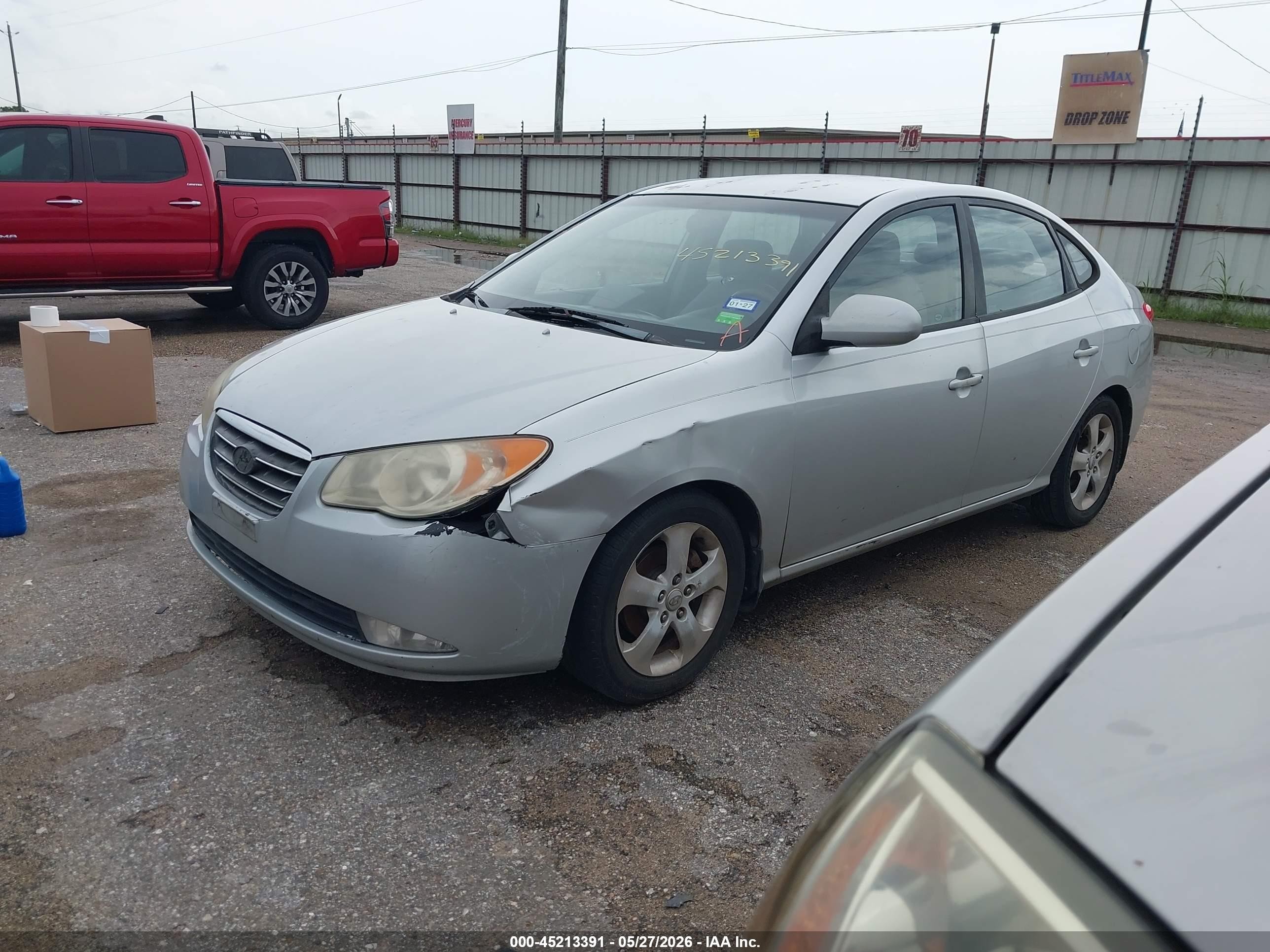 2007 Hyundai Elantra Gls/limited/se Silver vin: KMHDU46D27U190762