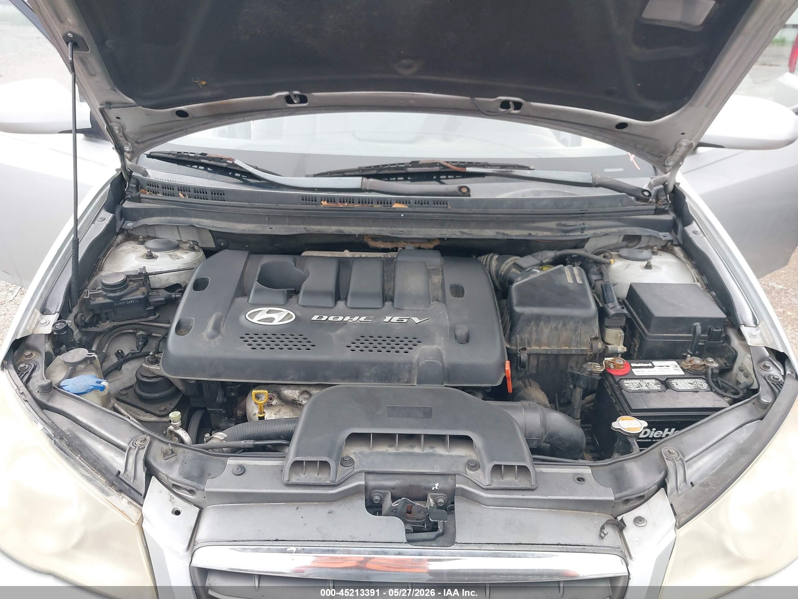 2007 Hyundai Elantra Gls/limited/se Silver vin: KMHDU46D27U190762