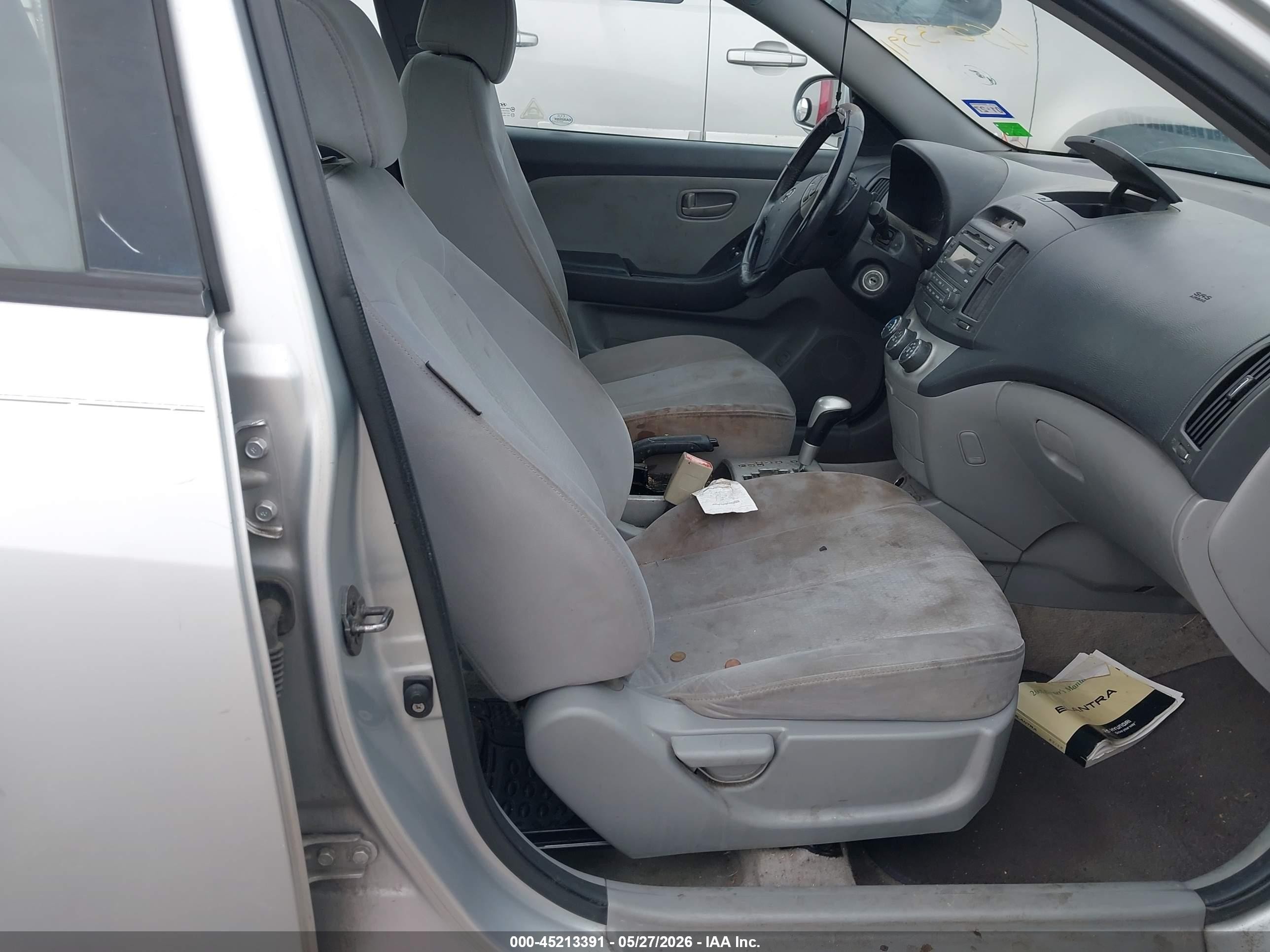 2007 Hyundai Elantra Gls/limited/se Silver vin: KMHDU46D27U190762