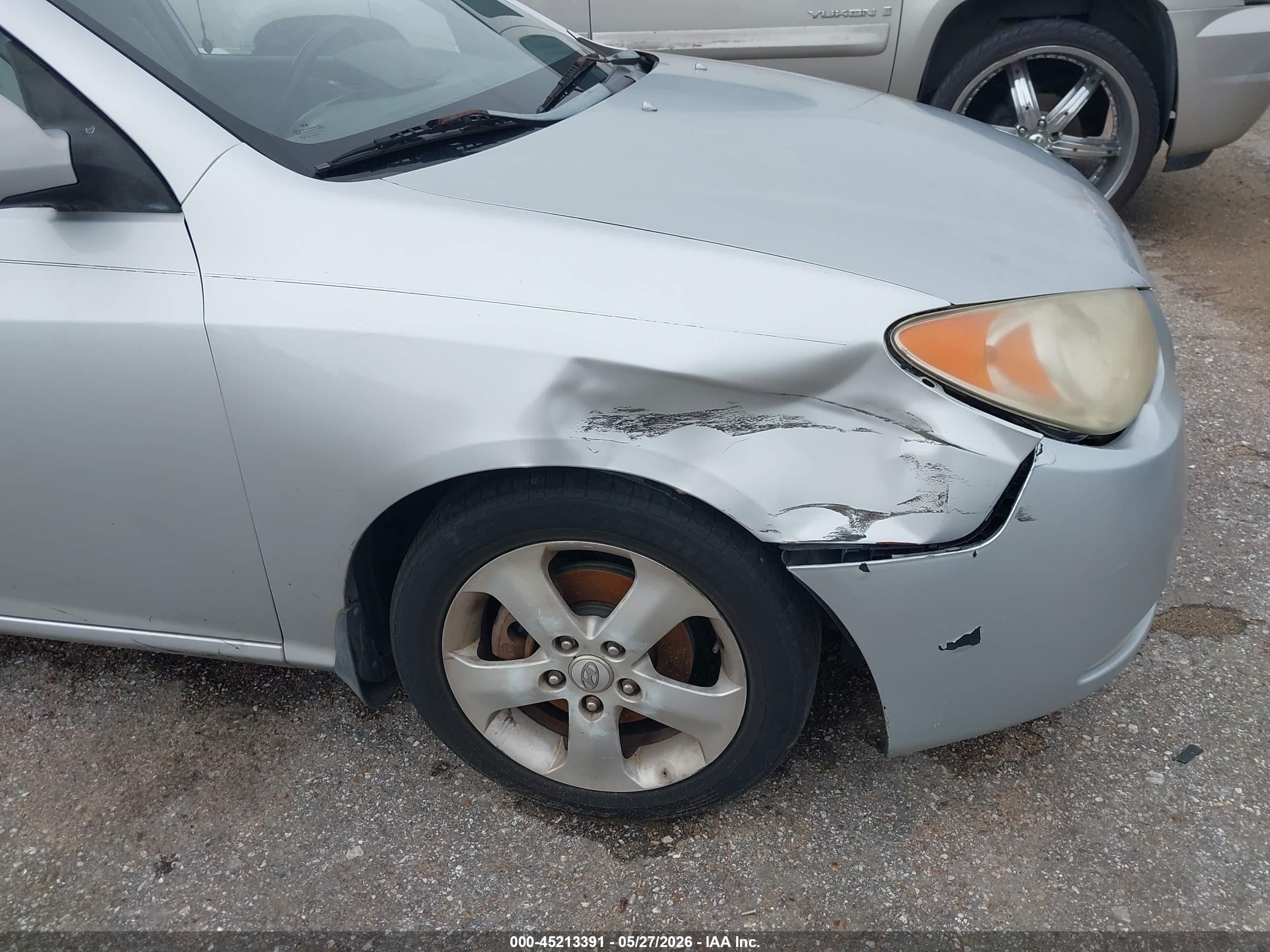 2007 Hyundai Elantra Gls/limited/se Silver vin: KMHDU46D27U190762