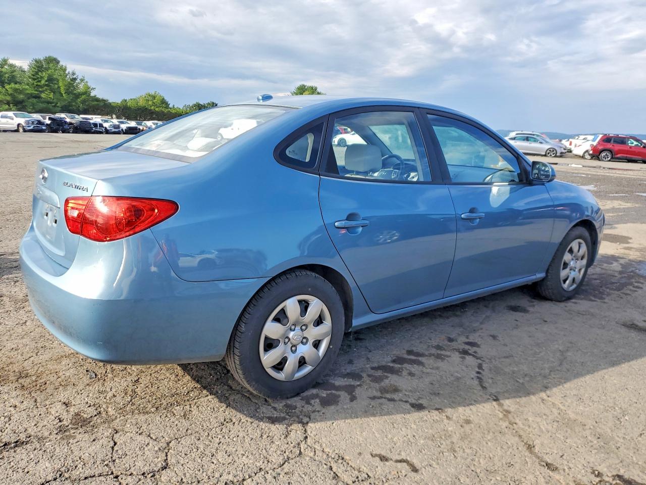 2007 Hyundai Elantra Gls Blue vin: KMHDU46D27U202196