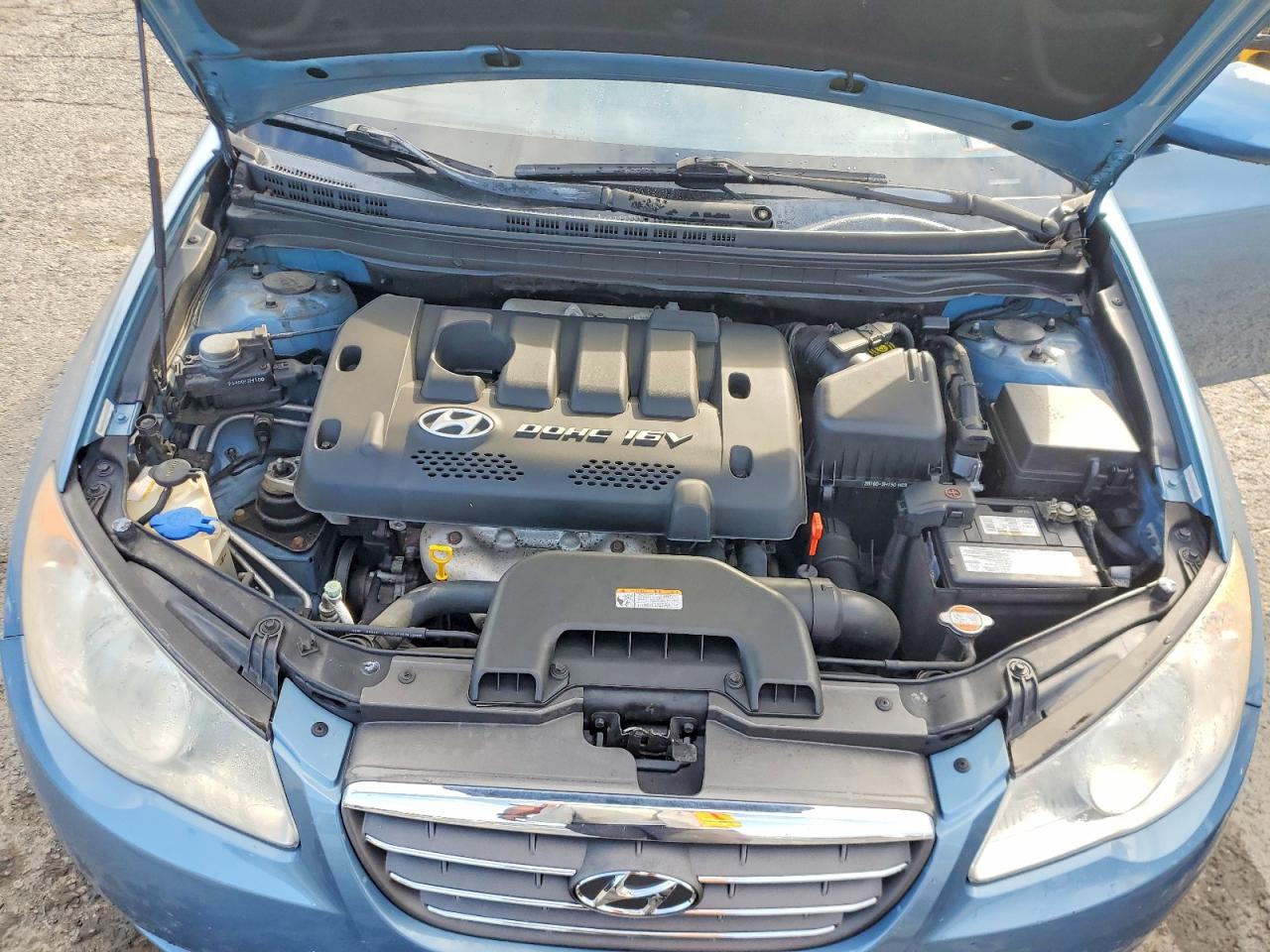 2007 Hyundai Elantra Gls Blue vin: KMHDU46D27U202196