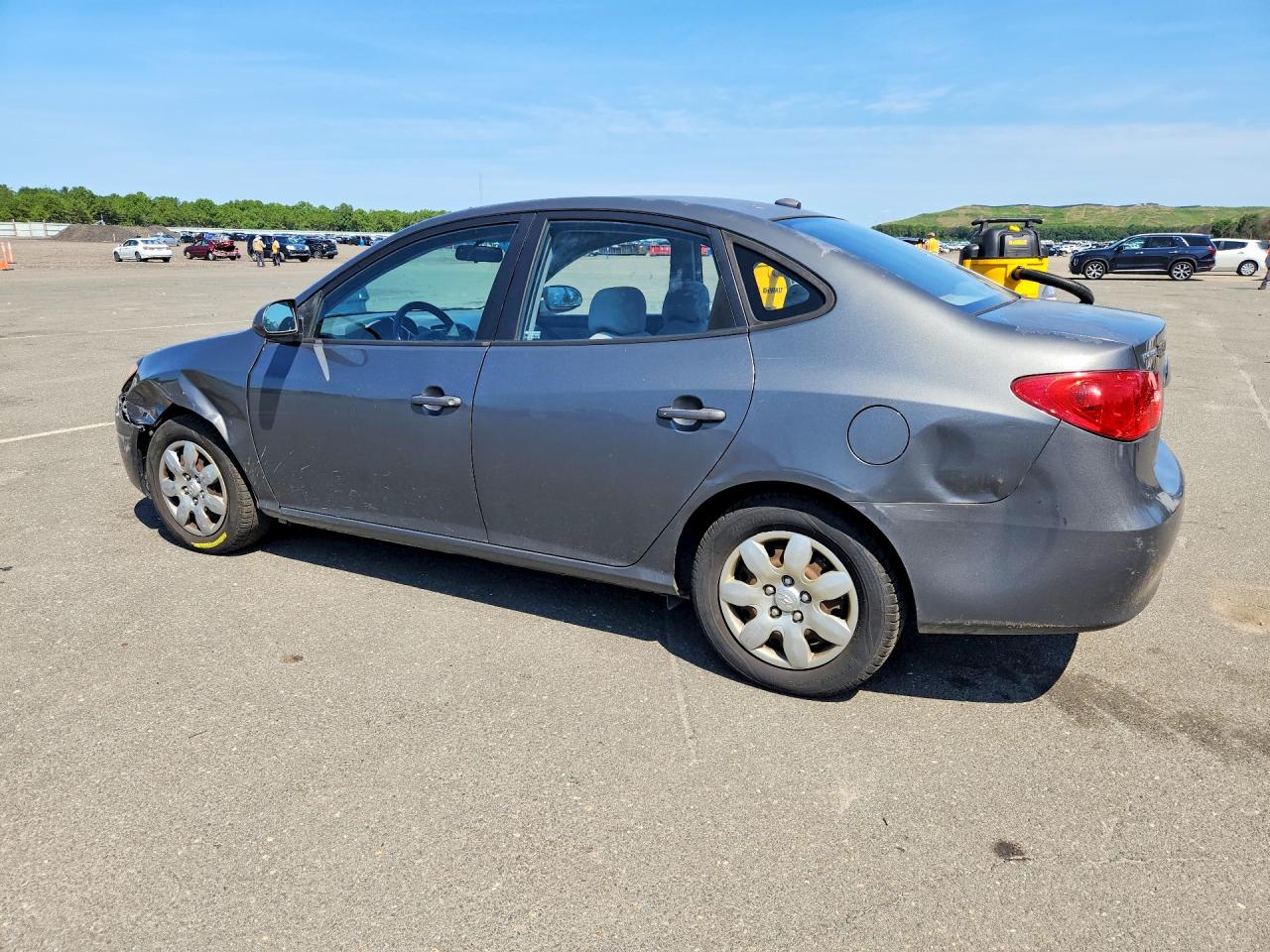 2007 Hyundai Elantra Gls Gray vin: KMHDU46D27U218995