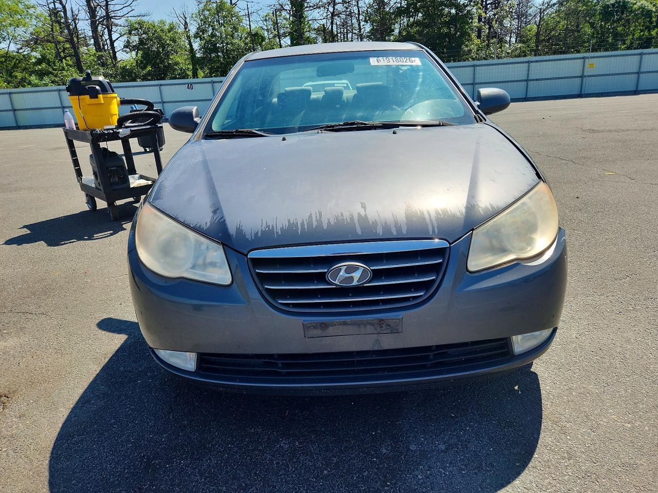 2007 Hyundai Elantra Gls Gray vin: KMHDU46D27U218995