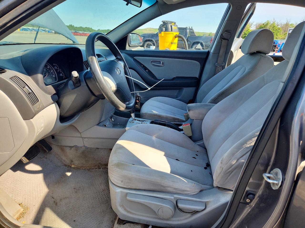 2007 Hyundai Elantra Gls Gray vin: KMHDU46D27U218995