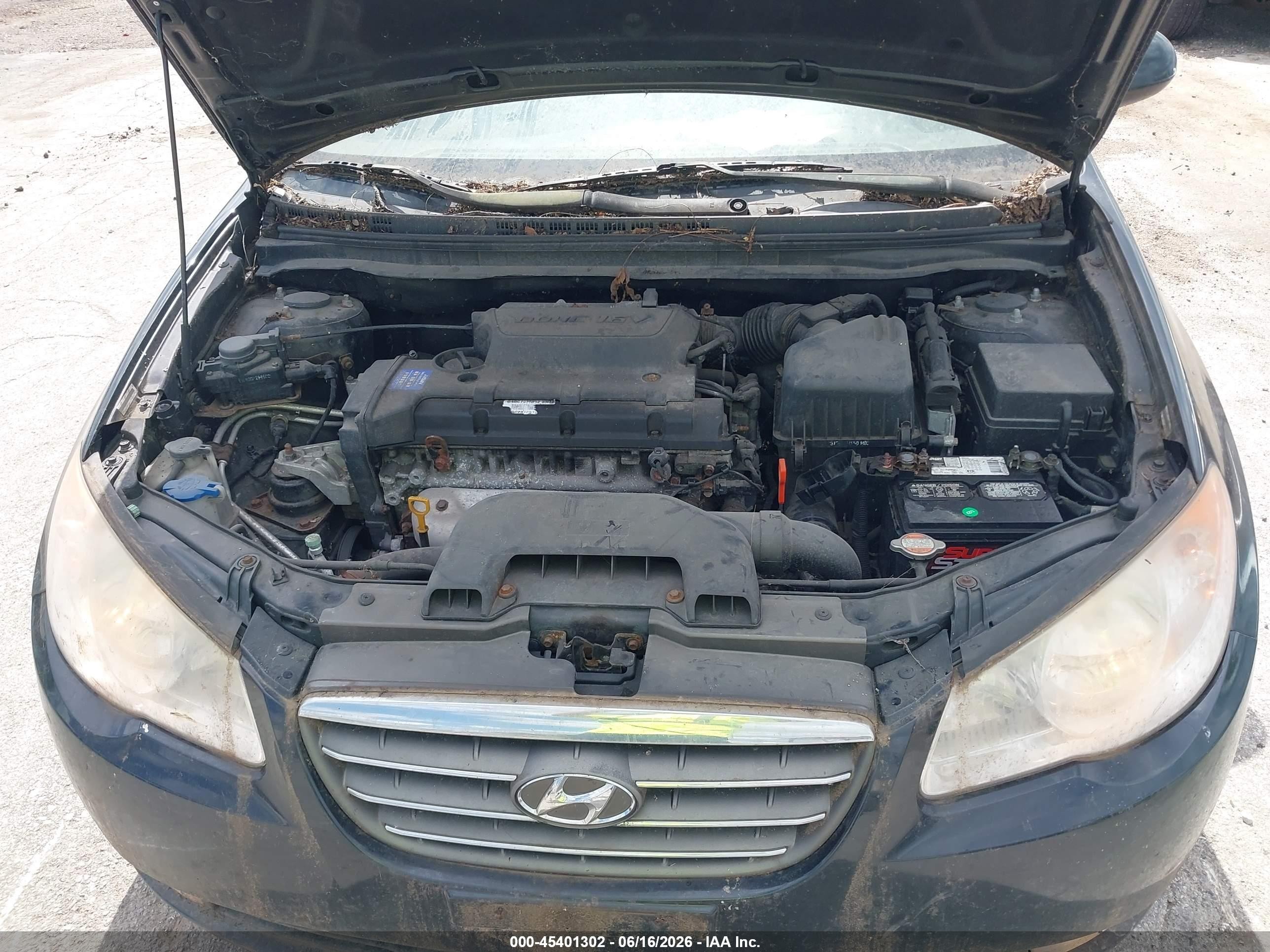 2008 Hyundai Elantra Gls/se Gray vin: KMHDU46D28U274467