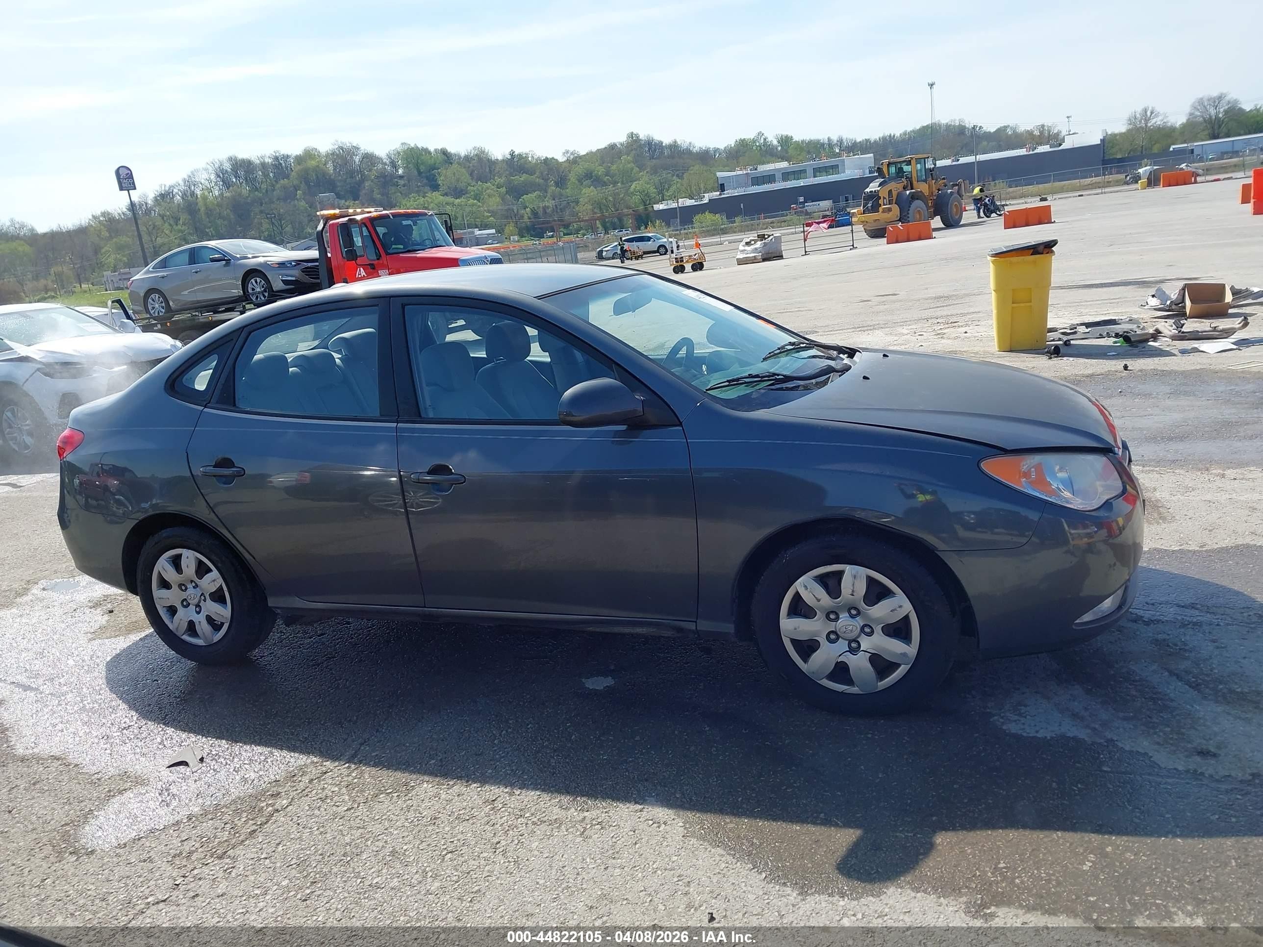 2008 Hyundai Elantra Gls/se Gray vin: KMHDU46D28U283329