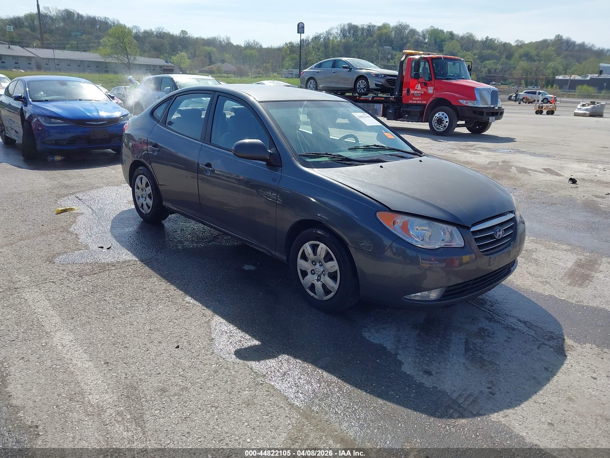 2008 Hyundai Elantra Gls/se Gray vin: KMHDU46D28U283329