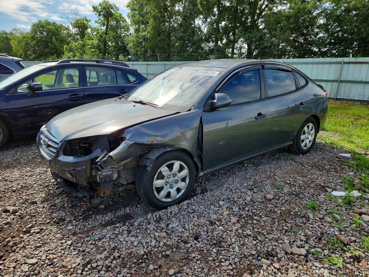 2008 Hyundai Elantra Gls Gray vin: KMHDU46D28U293181