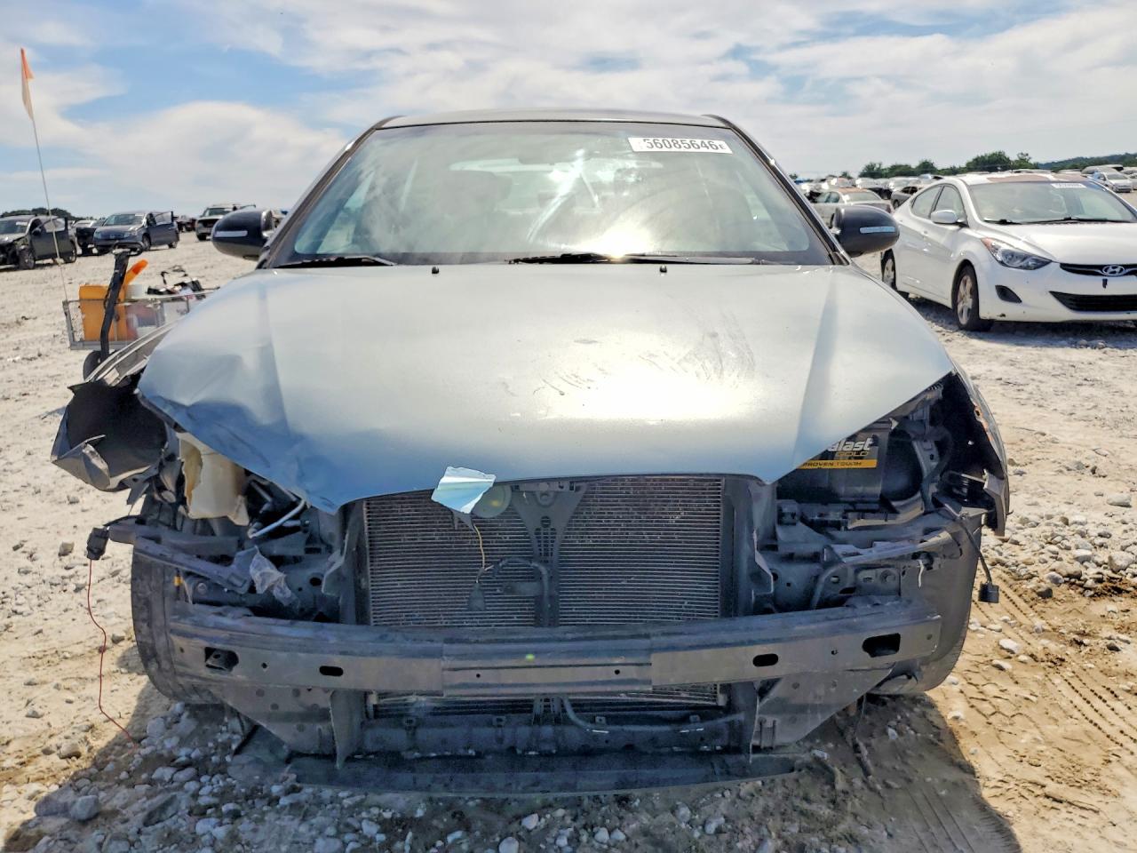 2008 Hyundai Elantra Gls Gray vin: KMHDU46D28U313378
