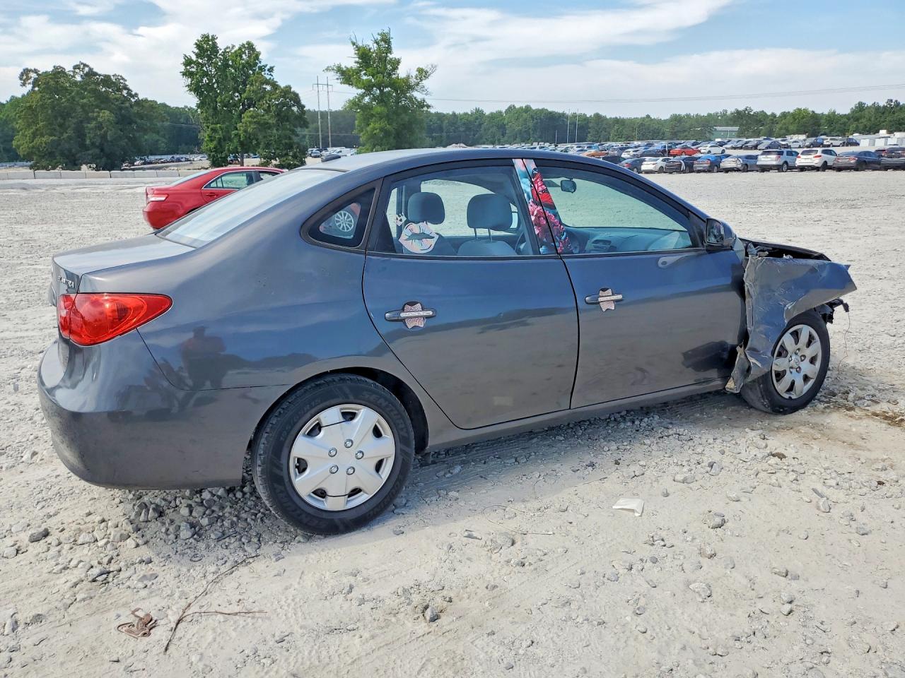 2008 Hyundai Elantra Gls Gray vin: KMHDU46D28U313378