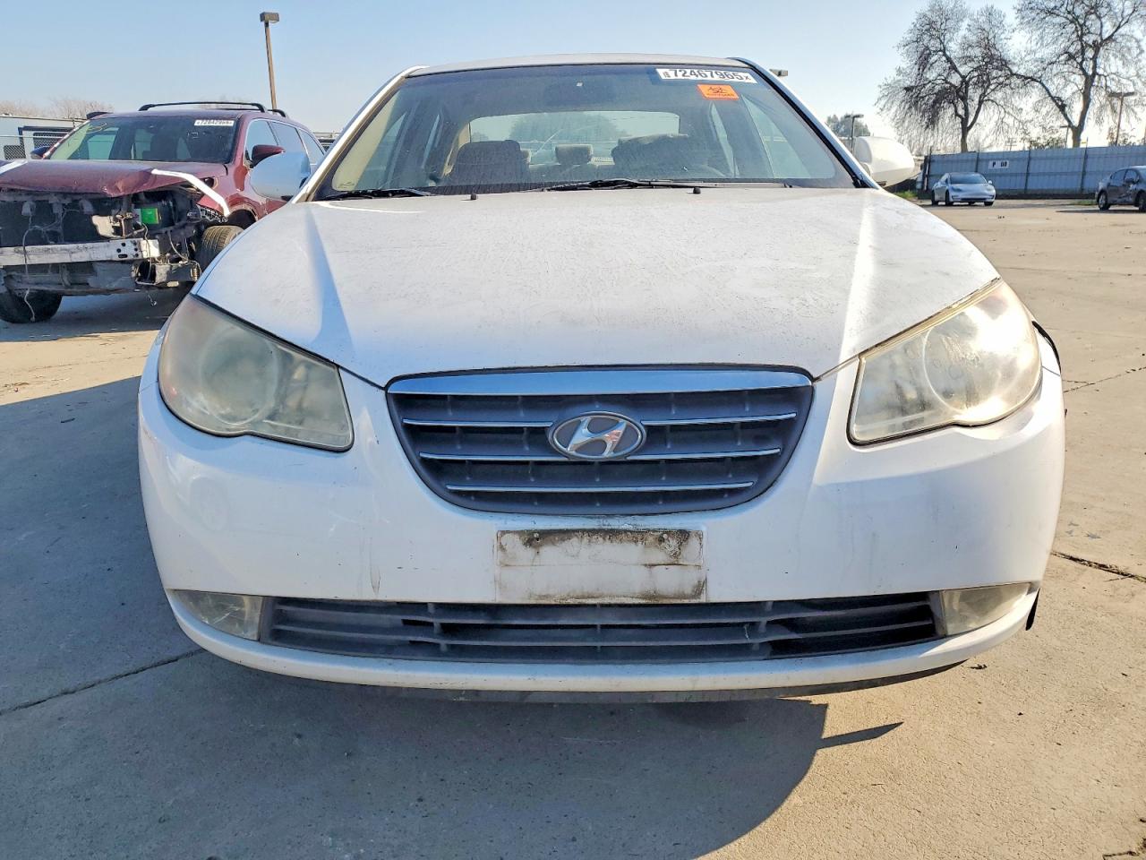 2008 Hyundai Elantra Gls White vin: KMHDU46D28U347238