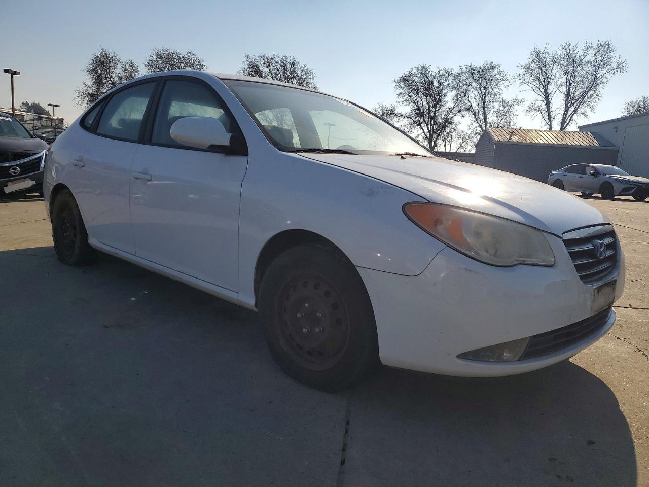 2008 Hyundai Elantra Gls White vin: KMHDU46D28U347238