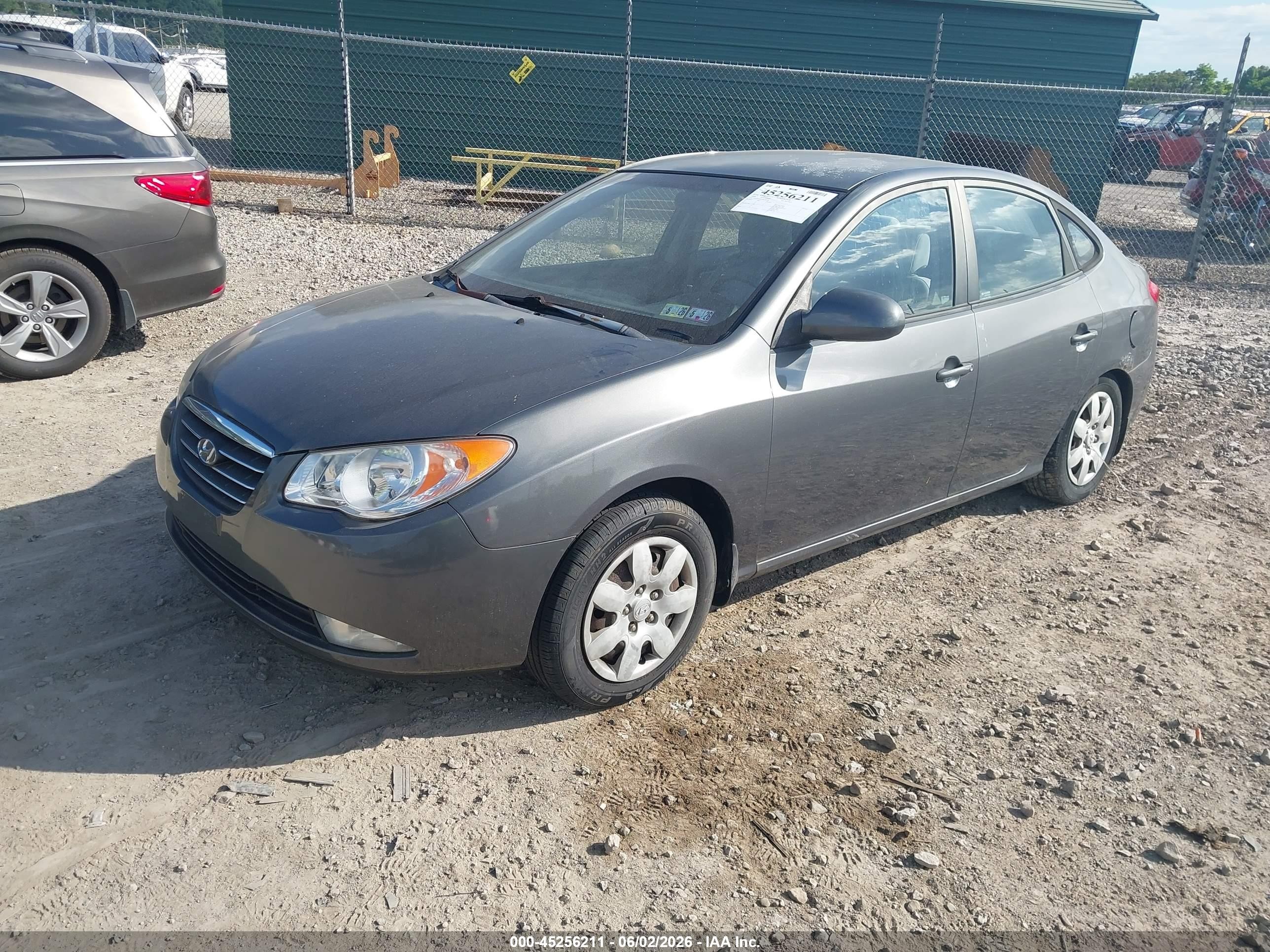 2008 Hyundai Elantra Gls/se Gray vin: KMHDU46D28U386508