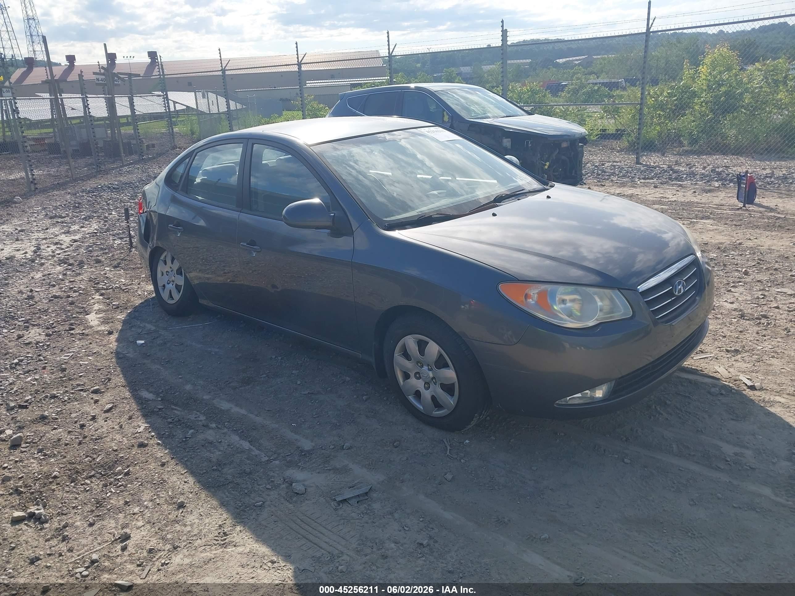 2008 Hyundai Elantra Gls/se Gray vin: KMHDU46D28U386508