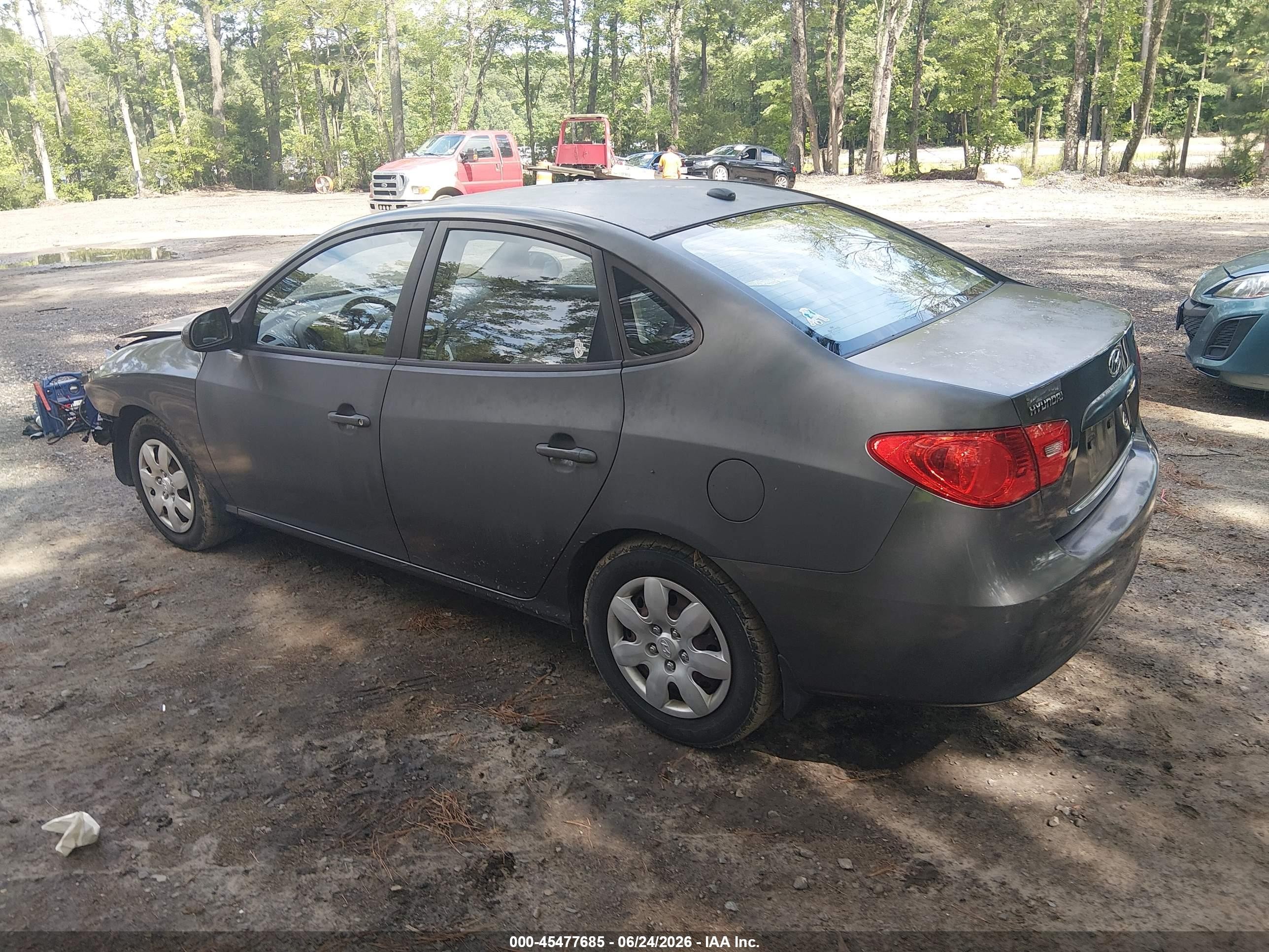 2008 Hyundai Elantra Gls/se Gray vin: KMHDU46D28U410032