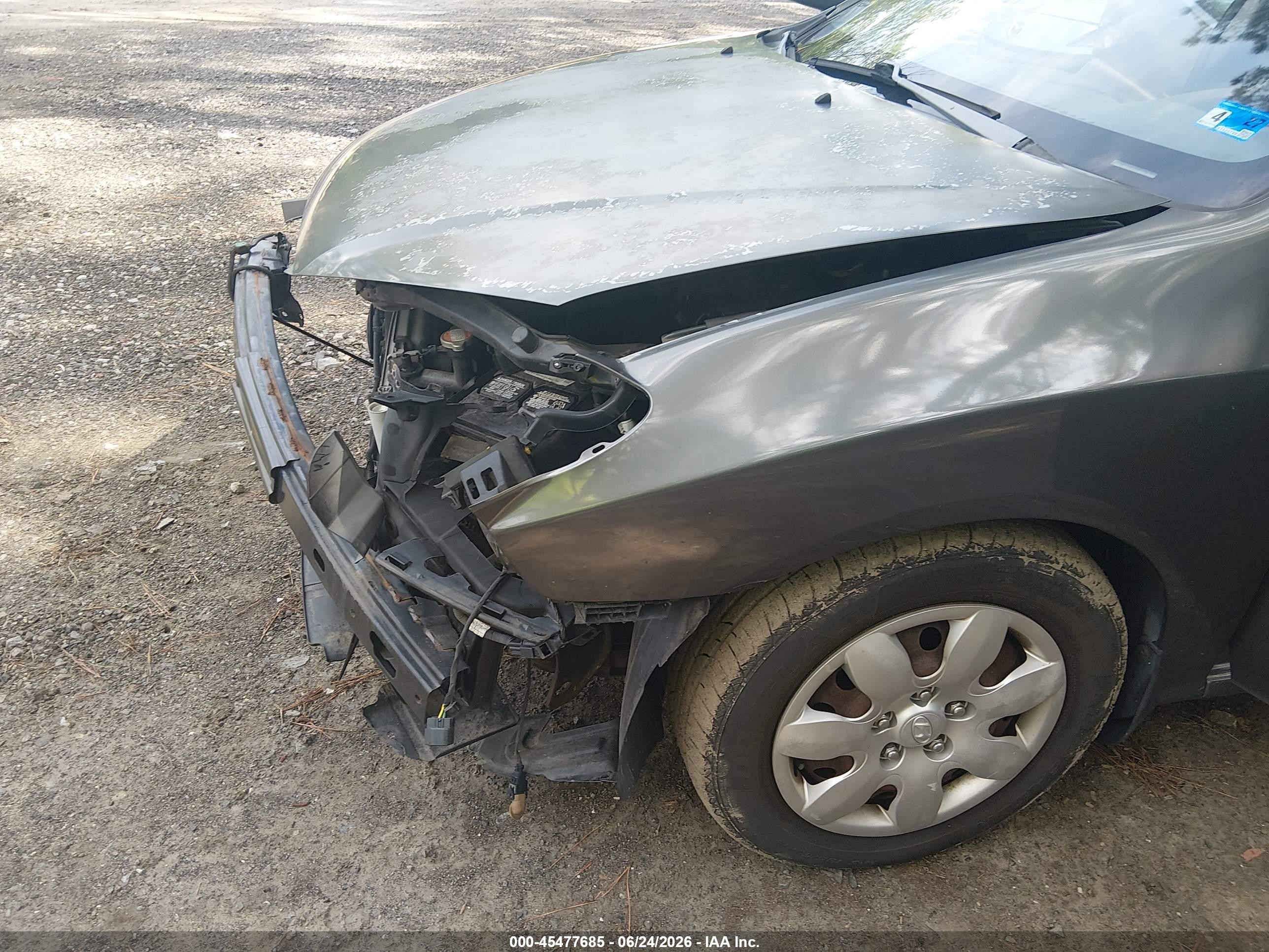 2008 Hyundai Elantra Gls/se Gray vin: KMHDU46D28U410032