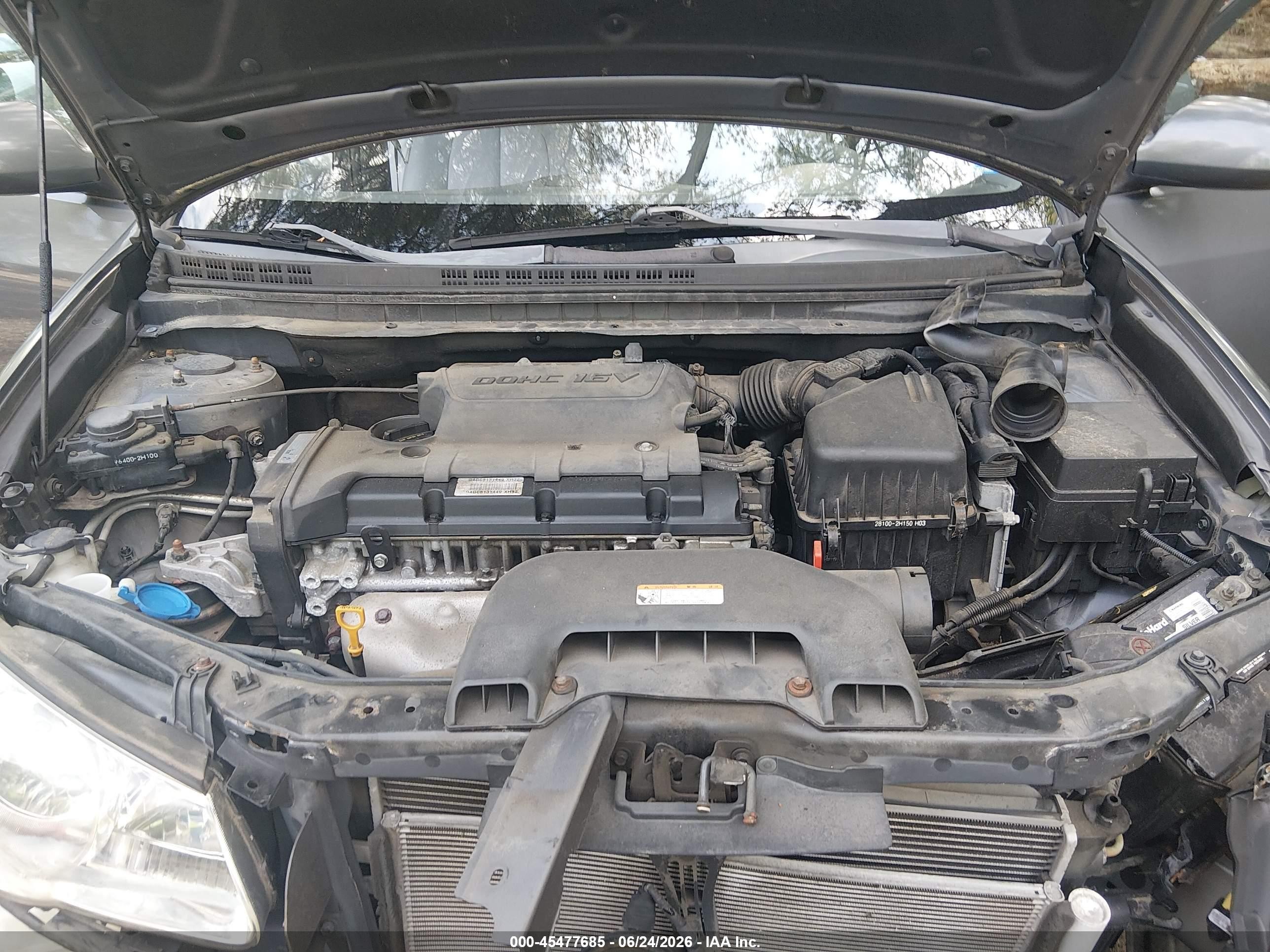2008 Hyundai Elantra Gls/se Gray vin: KMHDU46D28U410032