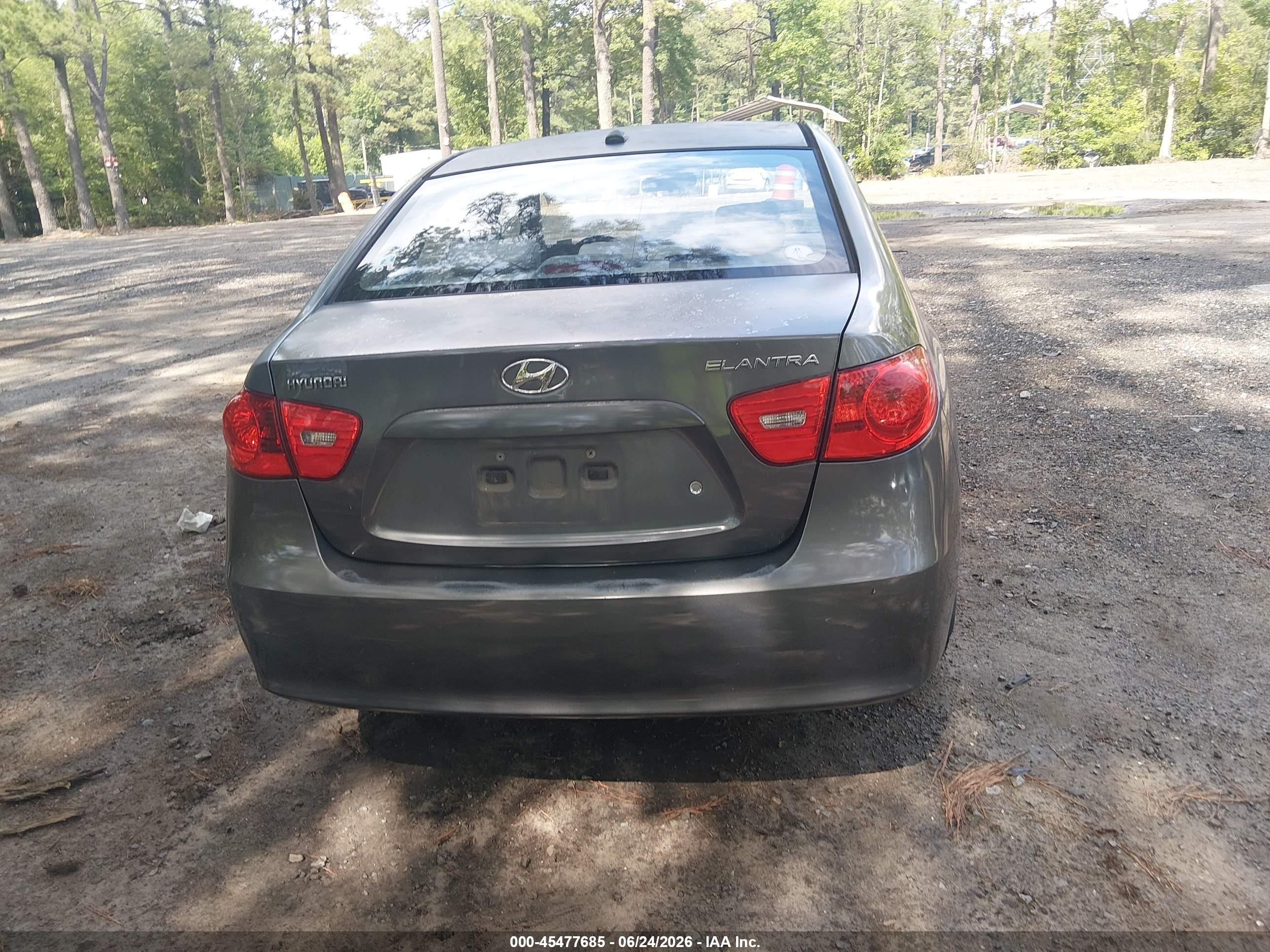 2008 Hyundai Elantra Gls/se Gray vin: KMHDU46D28U410032