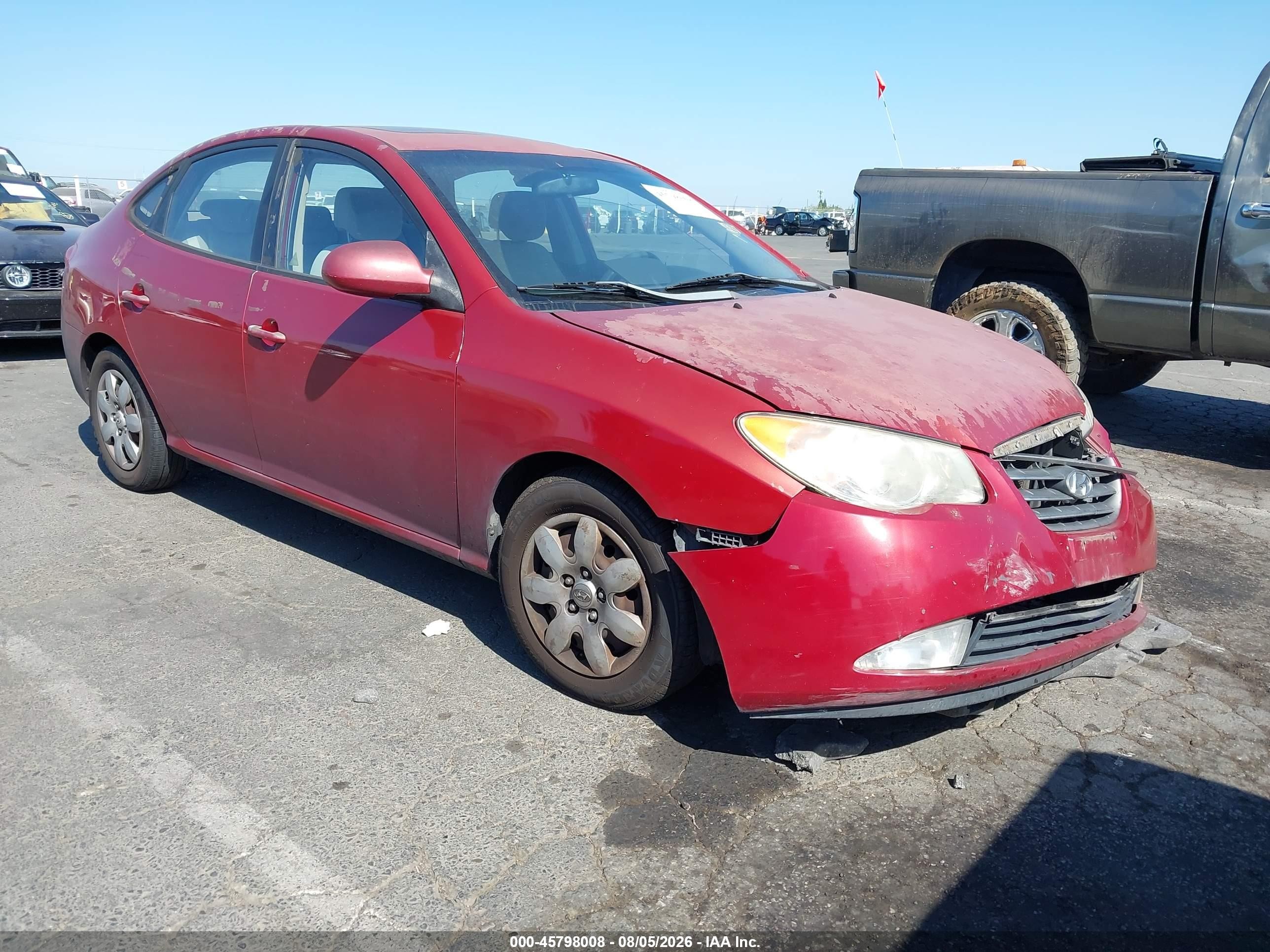 2008 Hyundai Elantra Gls/se Красный vin: KMHDU46D28U413397