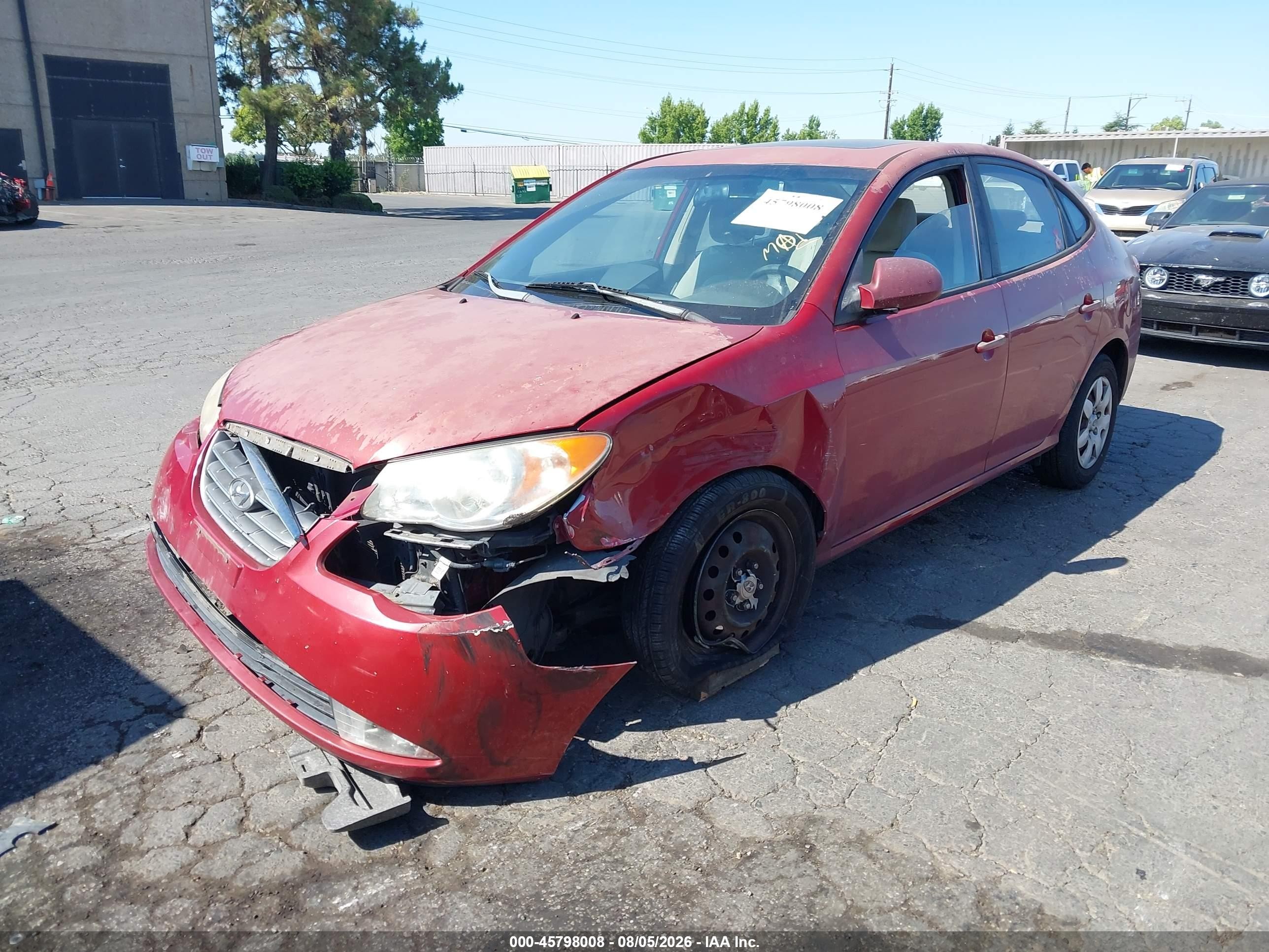 2008 Hyundai Elantra Gls/se Красный vin: KMHDU46D28U413397