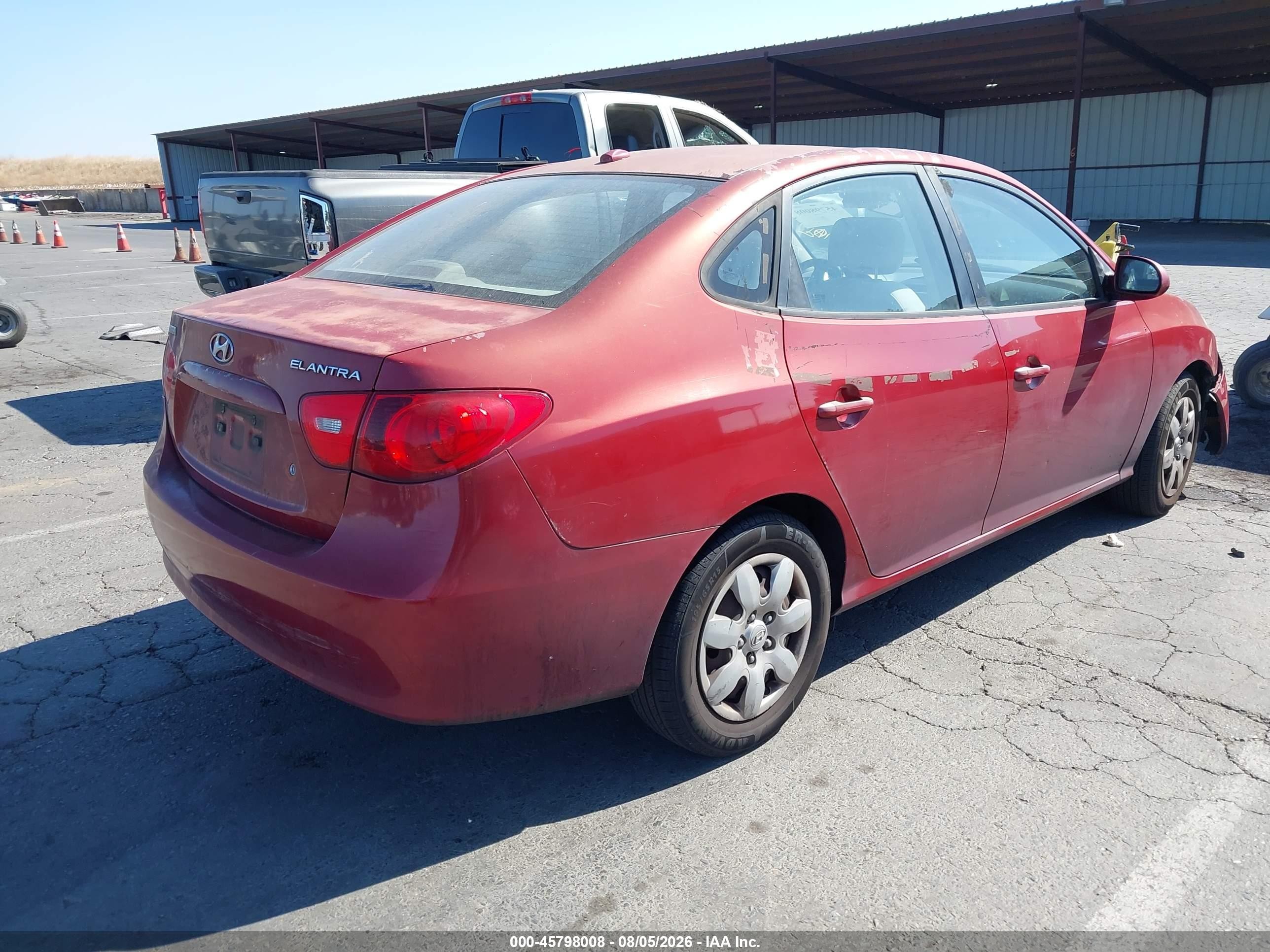 2008 Hyundai Elantra Gls/se Красный vin: KMHDU46D28U413397