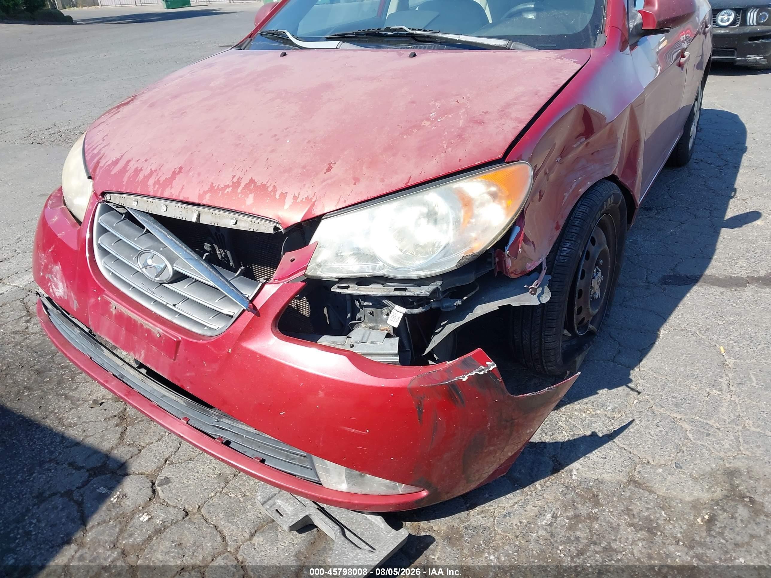 2008 Hyundai Elantra Gls/se Красный vin: KMHDU46D28U413397
