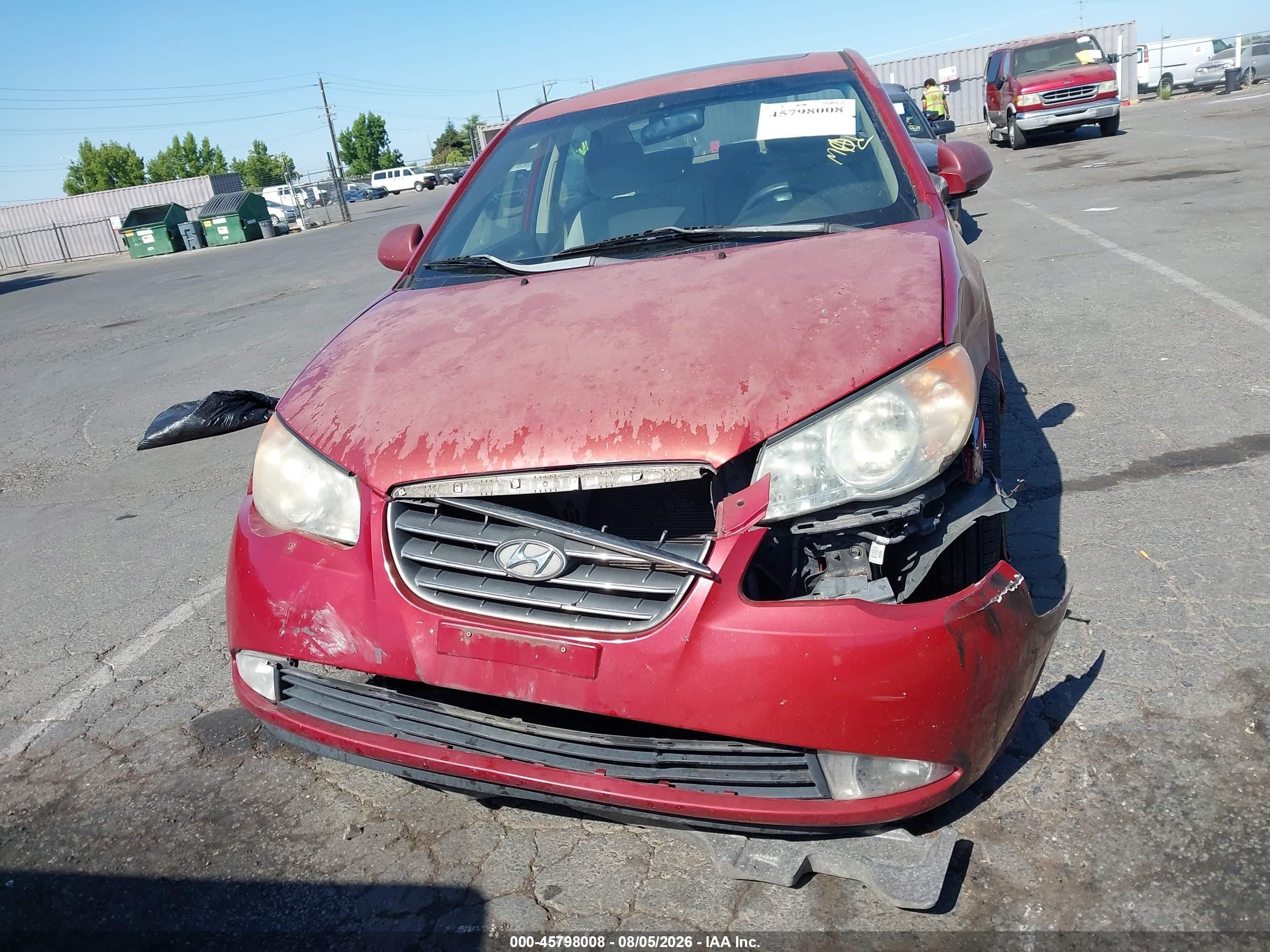 2008 Hyundai Elantra Gls/se Красный vin: KMHDU46D28U413397