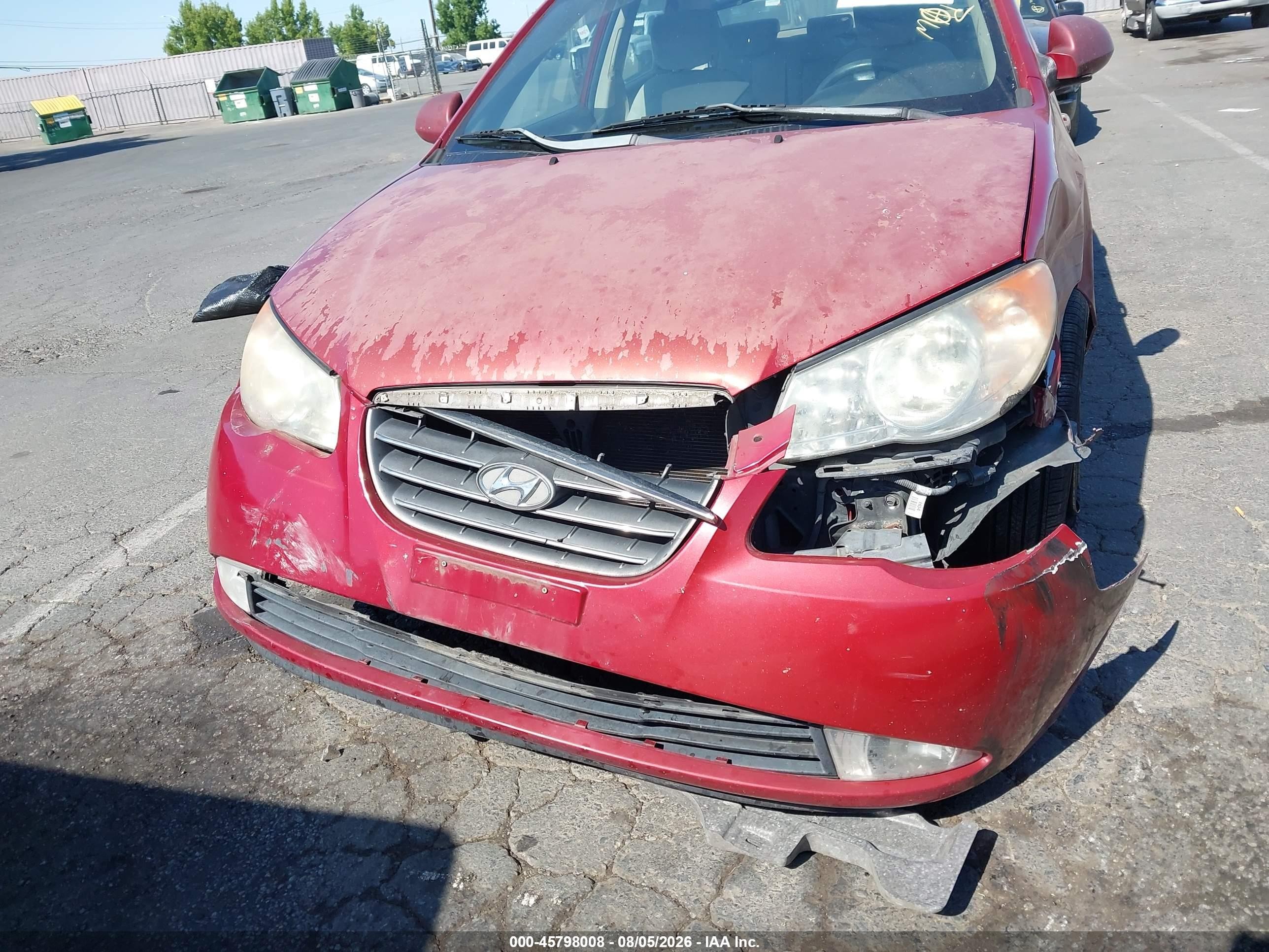 2008 Hyundai Elantra Gls/se Красный vin: KMHDU46D28U413397