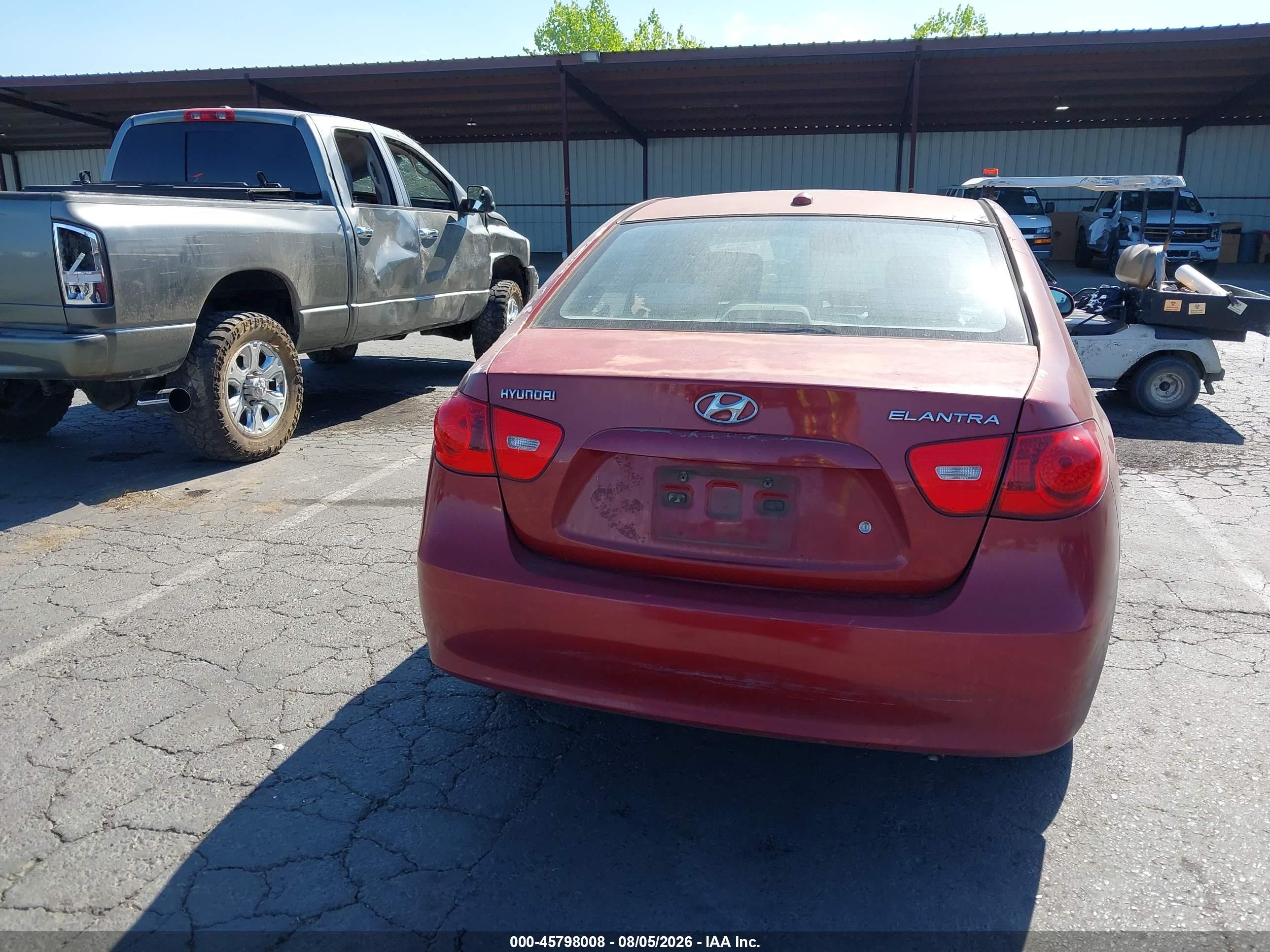 2008 Hyundai Elantra Gls/se Красный vin: KMHDU46D28U413397