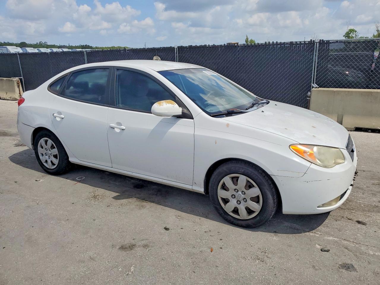 2008 Hyundai Elantra Gls White vin: KMHDU46D28U430989