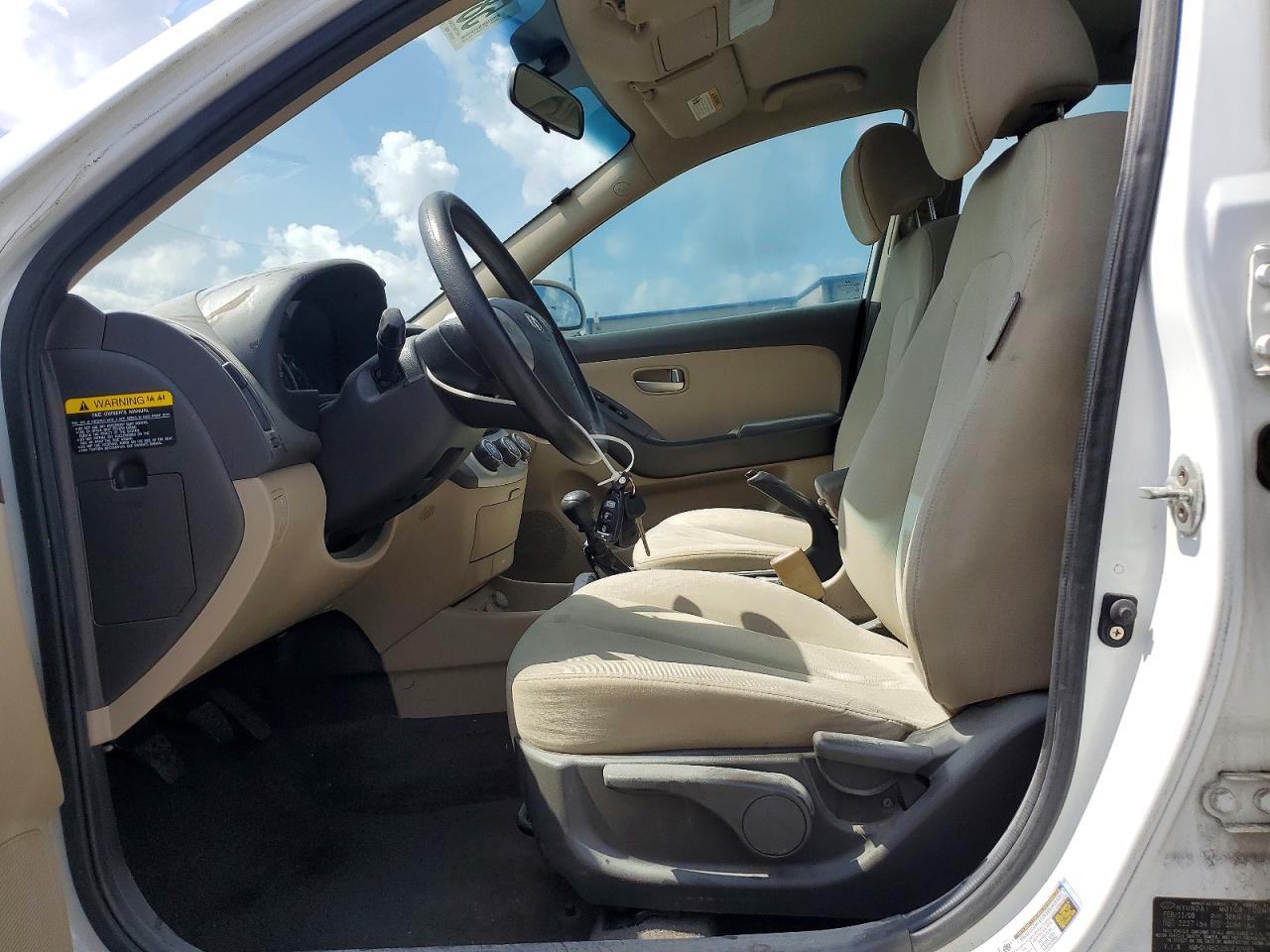 2008 Hyundai Elantra Gls White vin: KMHDU46D28U430989