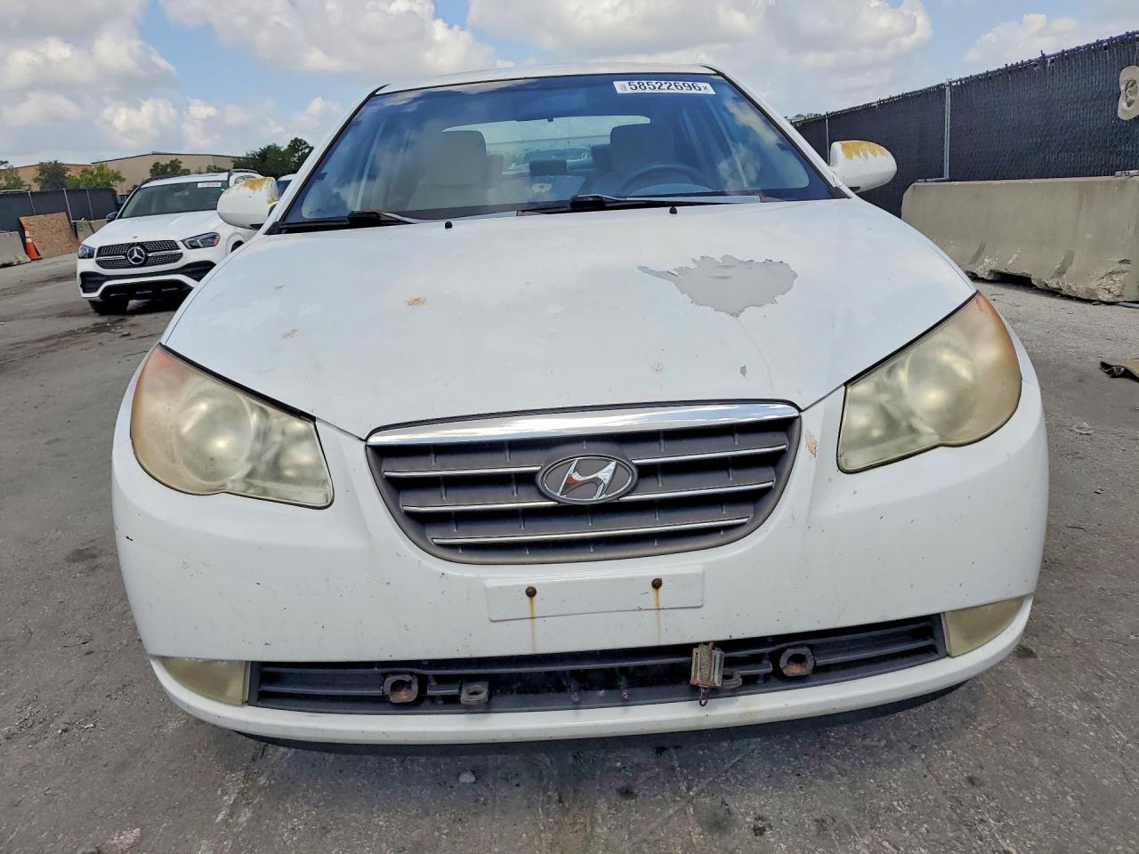 2008 Hyundai Elantra Gls White vin: KMHDU46D28U430989