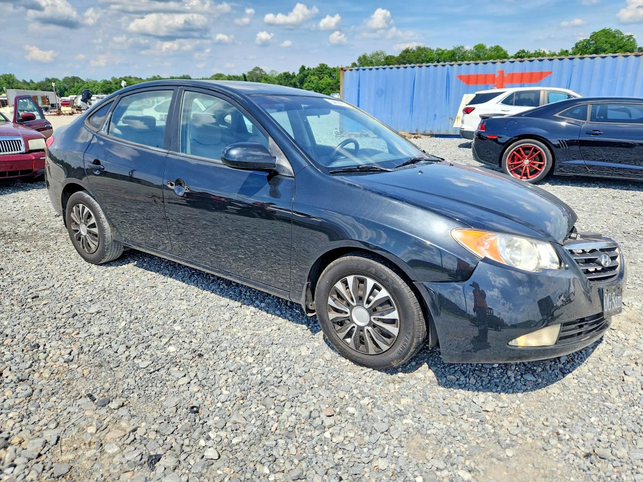 2008 Hyundai Elantra Gls Black vin: KMHDU46D28U457545