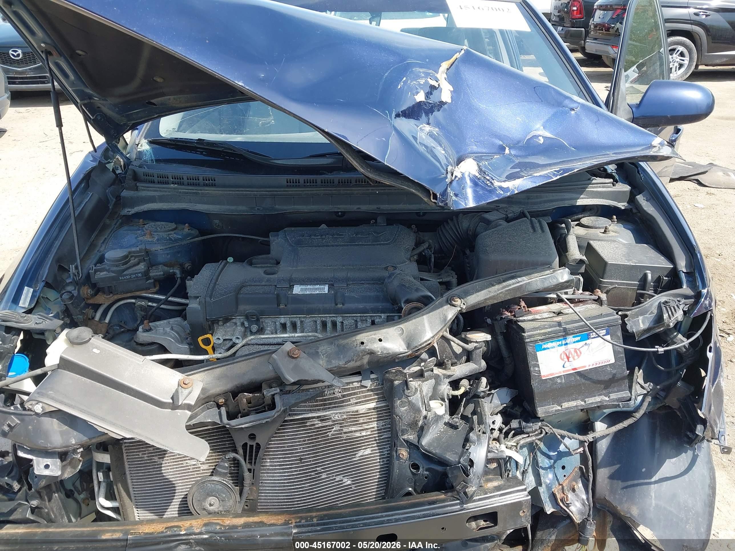 2008 Hyundai Elantra Gls/se Blue vin: KMHDU46D28U461692