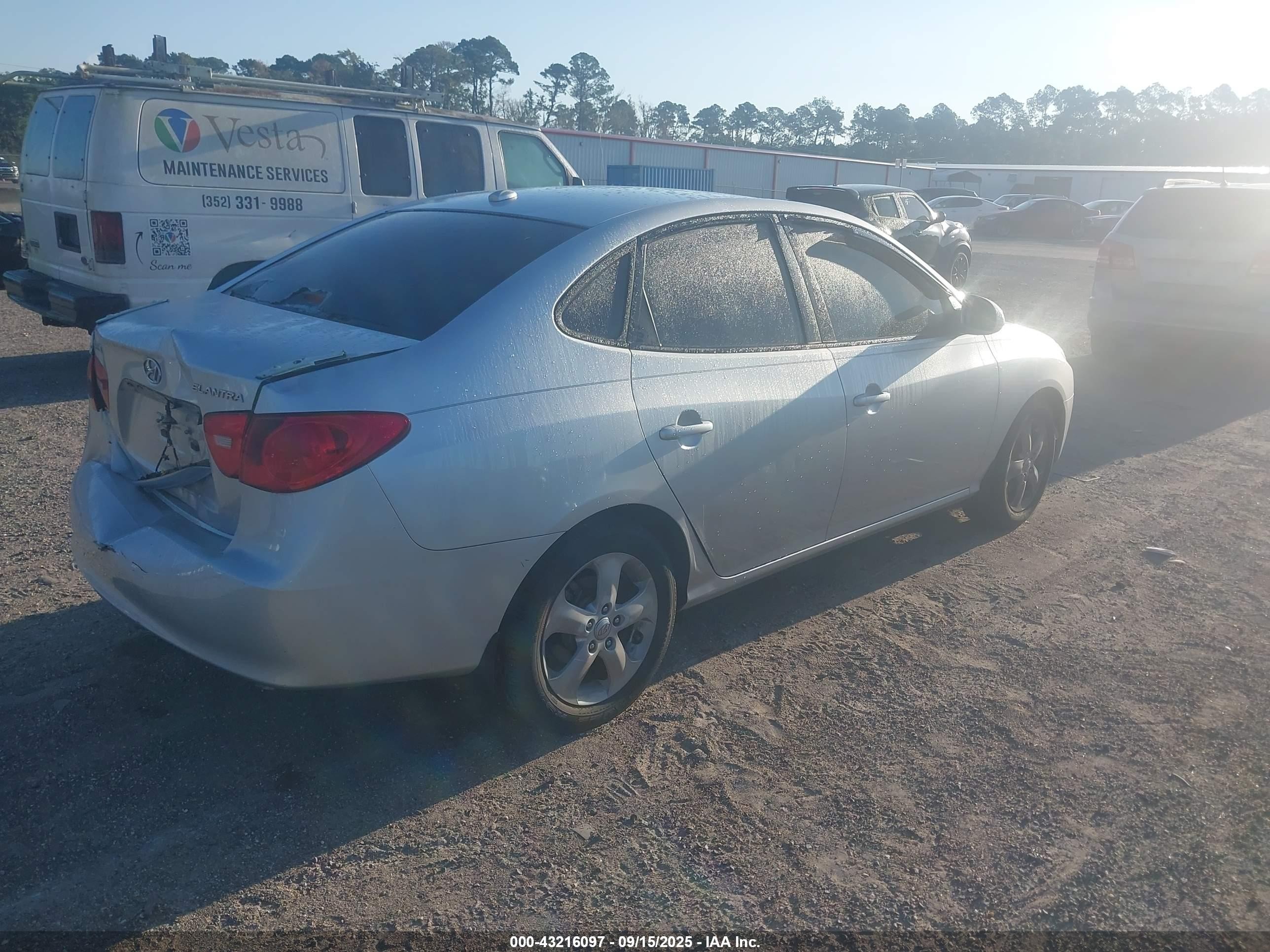 2008 Hyundai Elantra Gls/se Серый vin: KMHDU46D28U492098