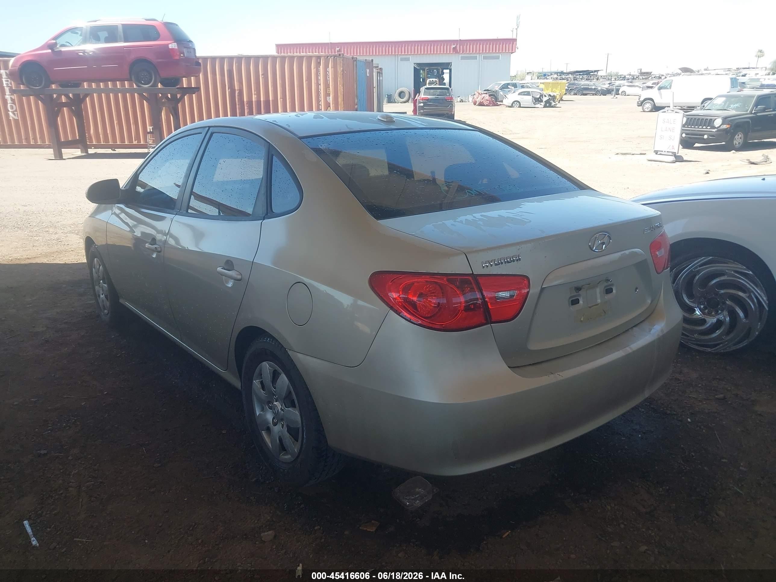2008 Hyundai Elantra Gls/se Gray vin: KMHDU46D28U552087
