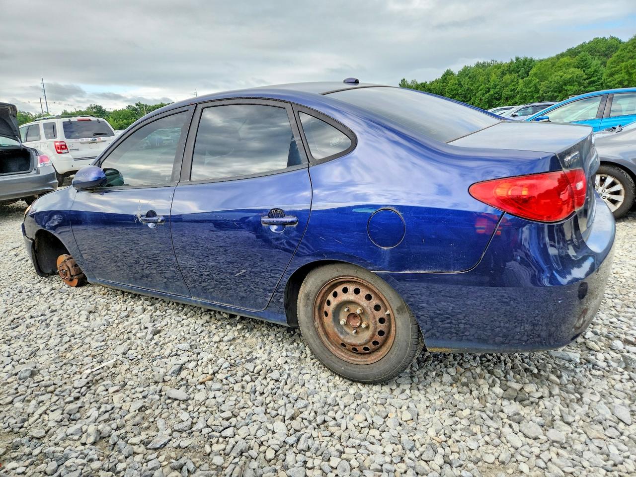 2008 Hyundai Elantra Gls Blue vin: KMHDU46D28U569374